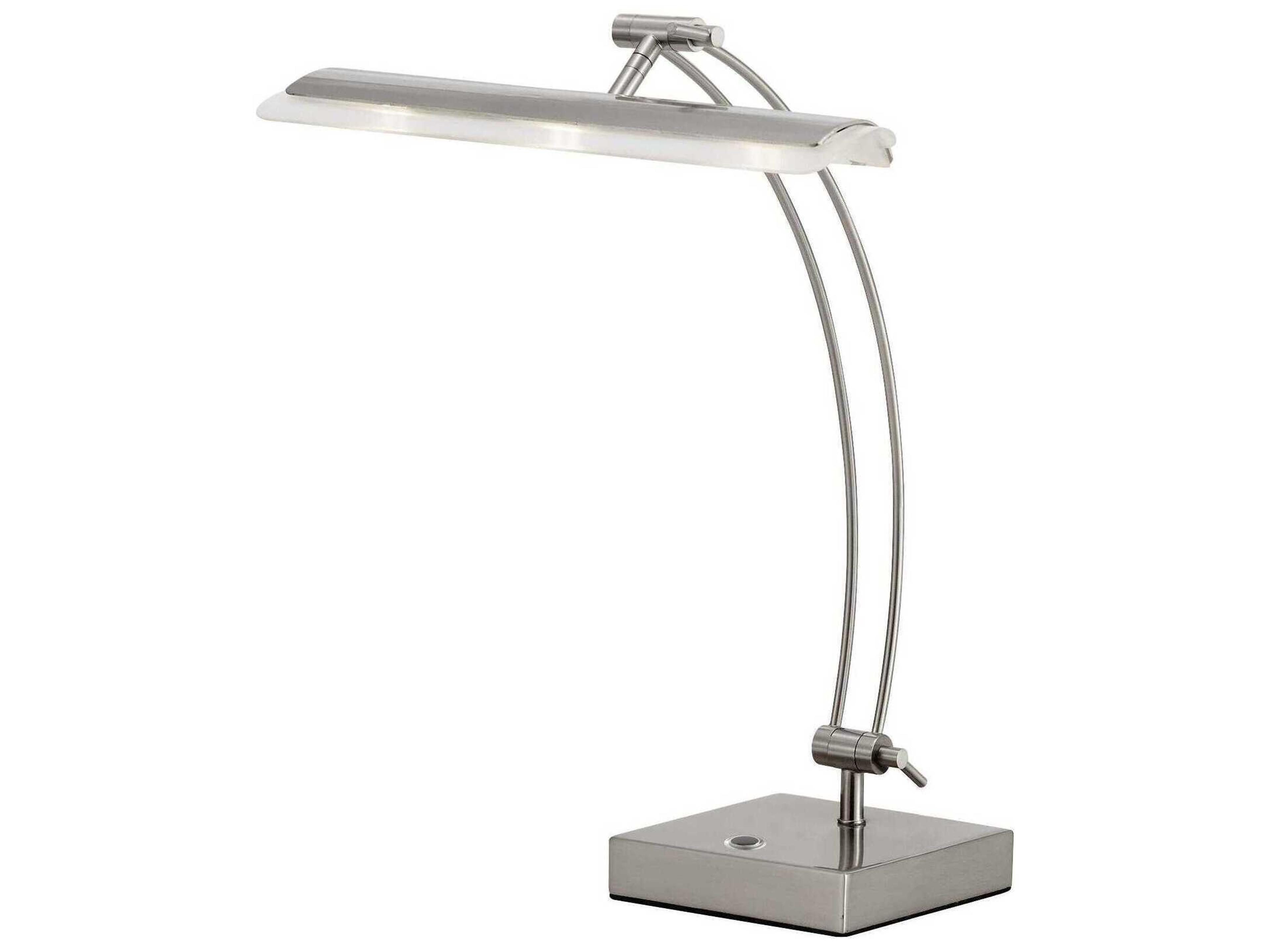 Esquire LED Desk Lamp Adjustable Brushed Steel