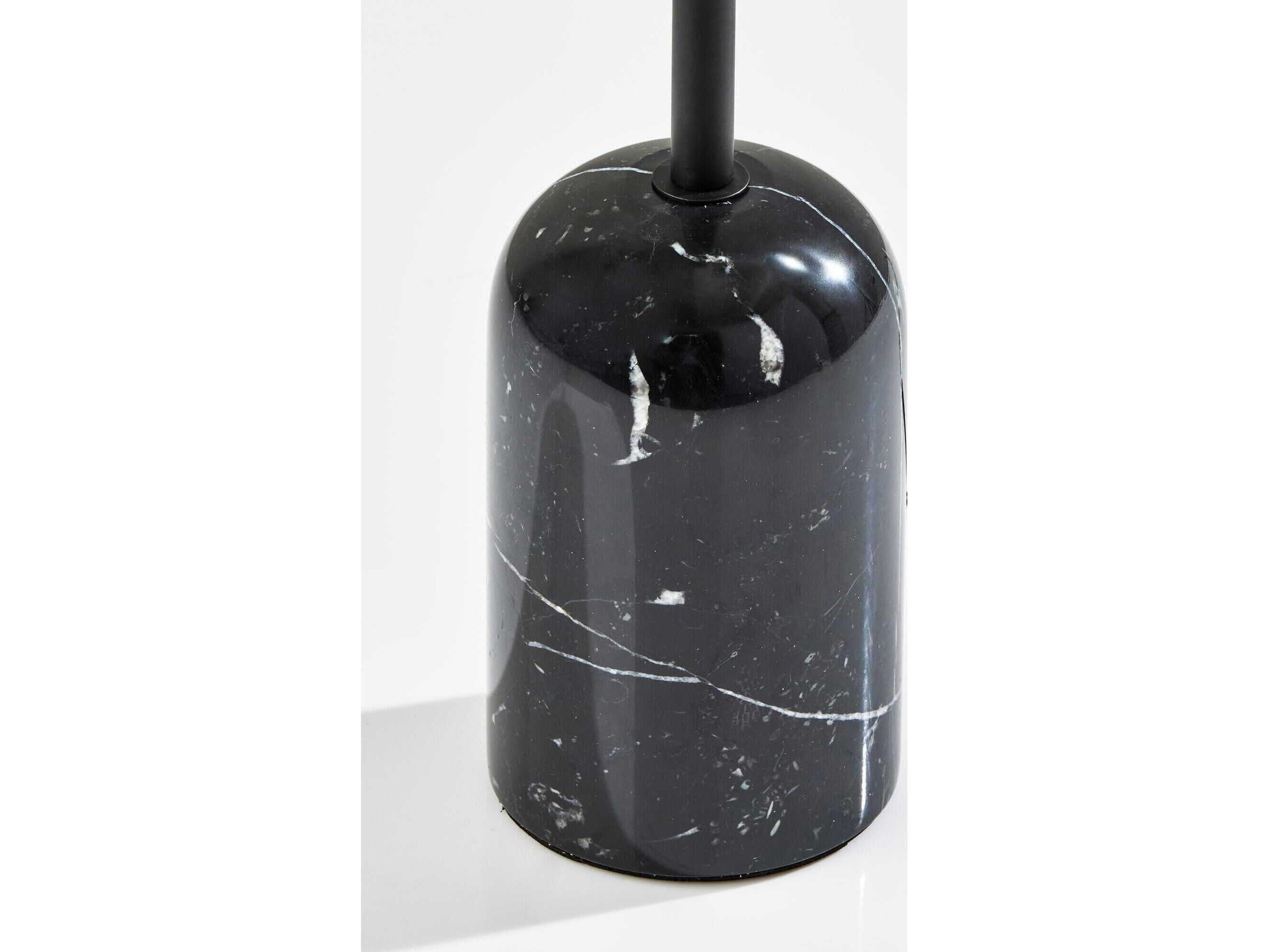 Adesso Dorsey Black White Textured Fabric Table Lamp