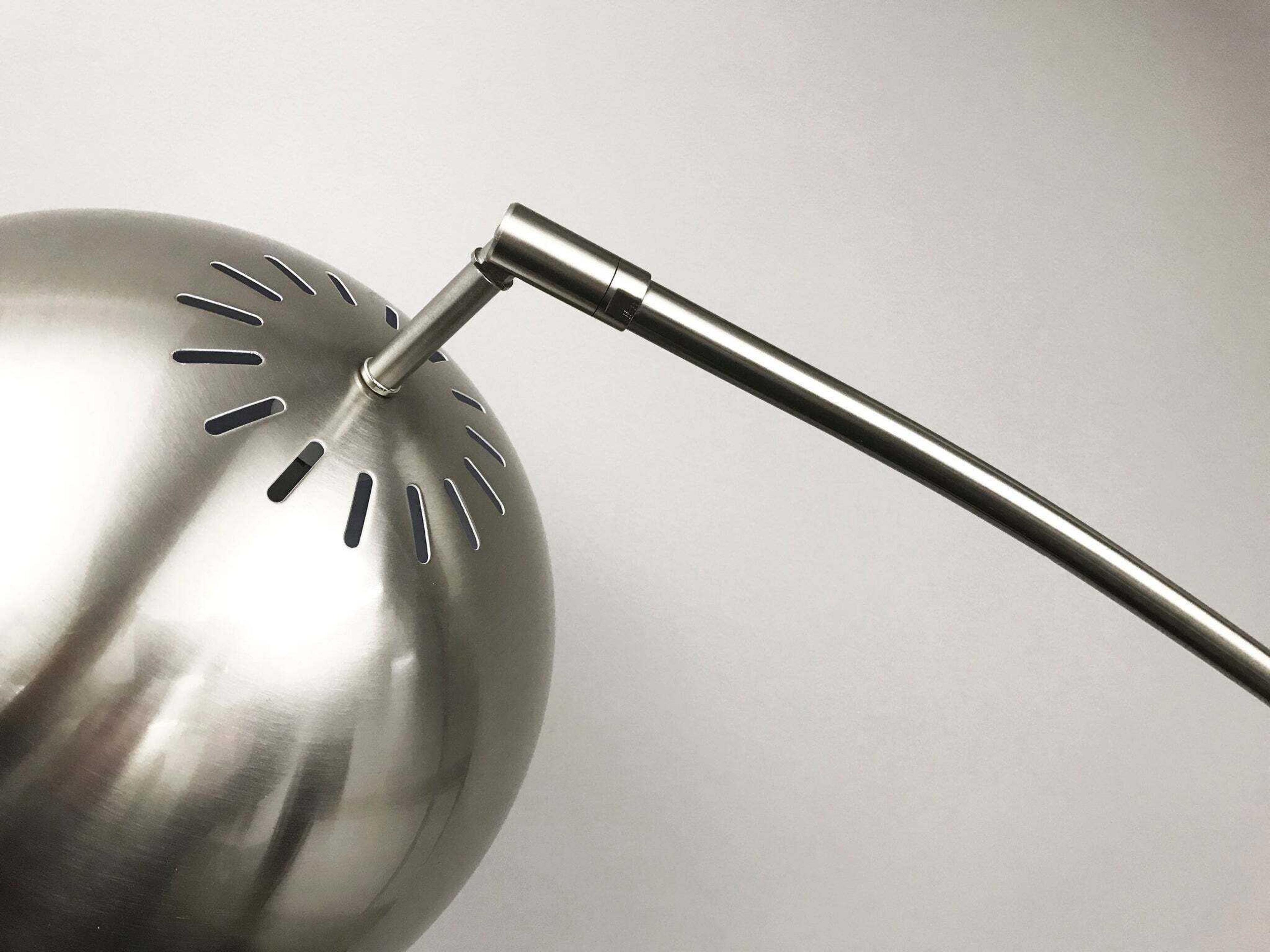 Adesso Astoria Brushed Steel Silver Floor Lamp