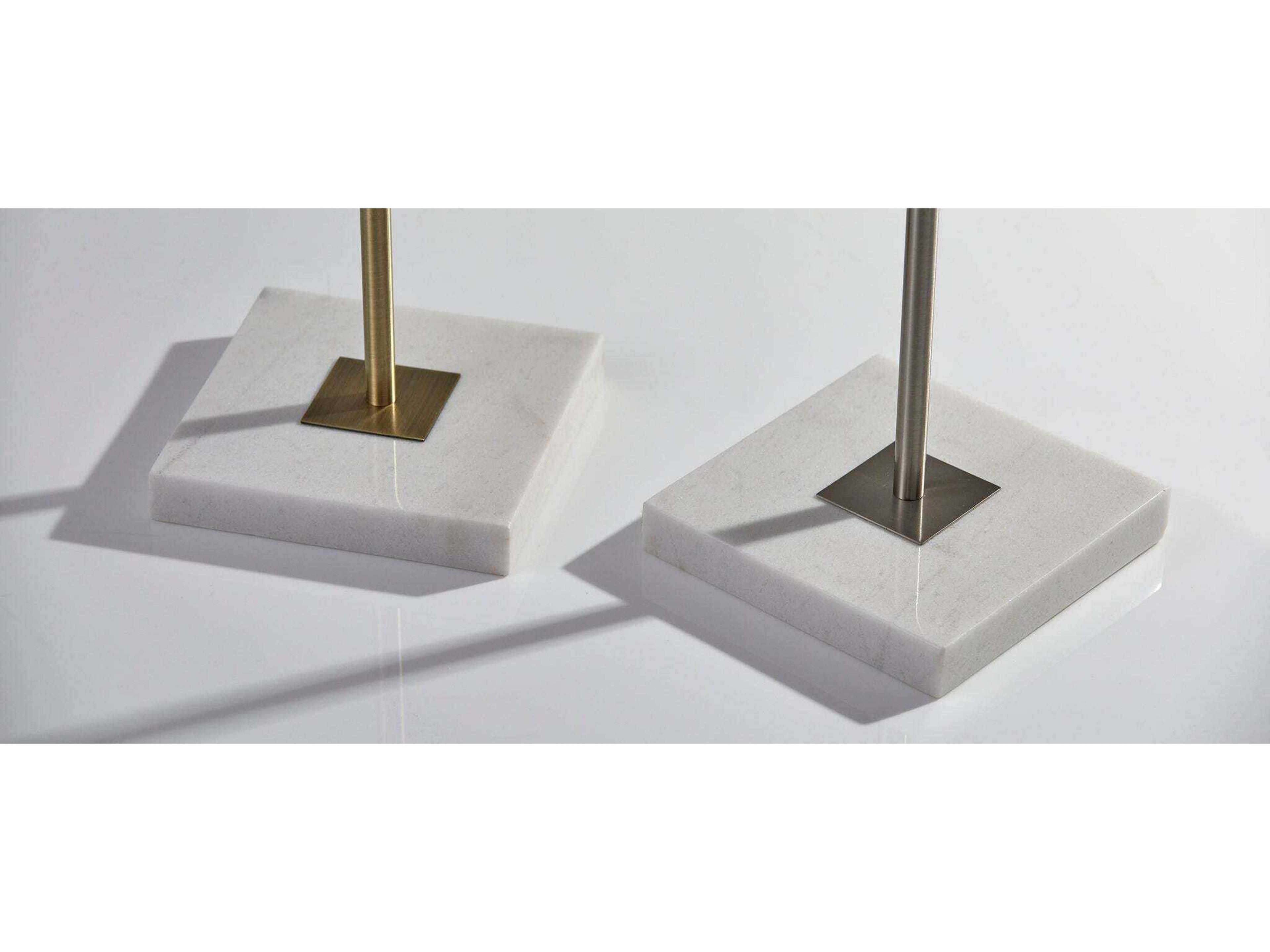 Adesso Fiona Antique Brass White Opal Glass Floor Lamp