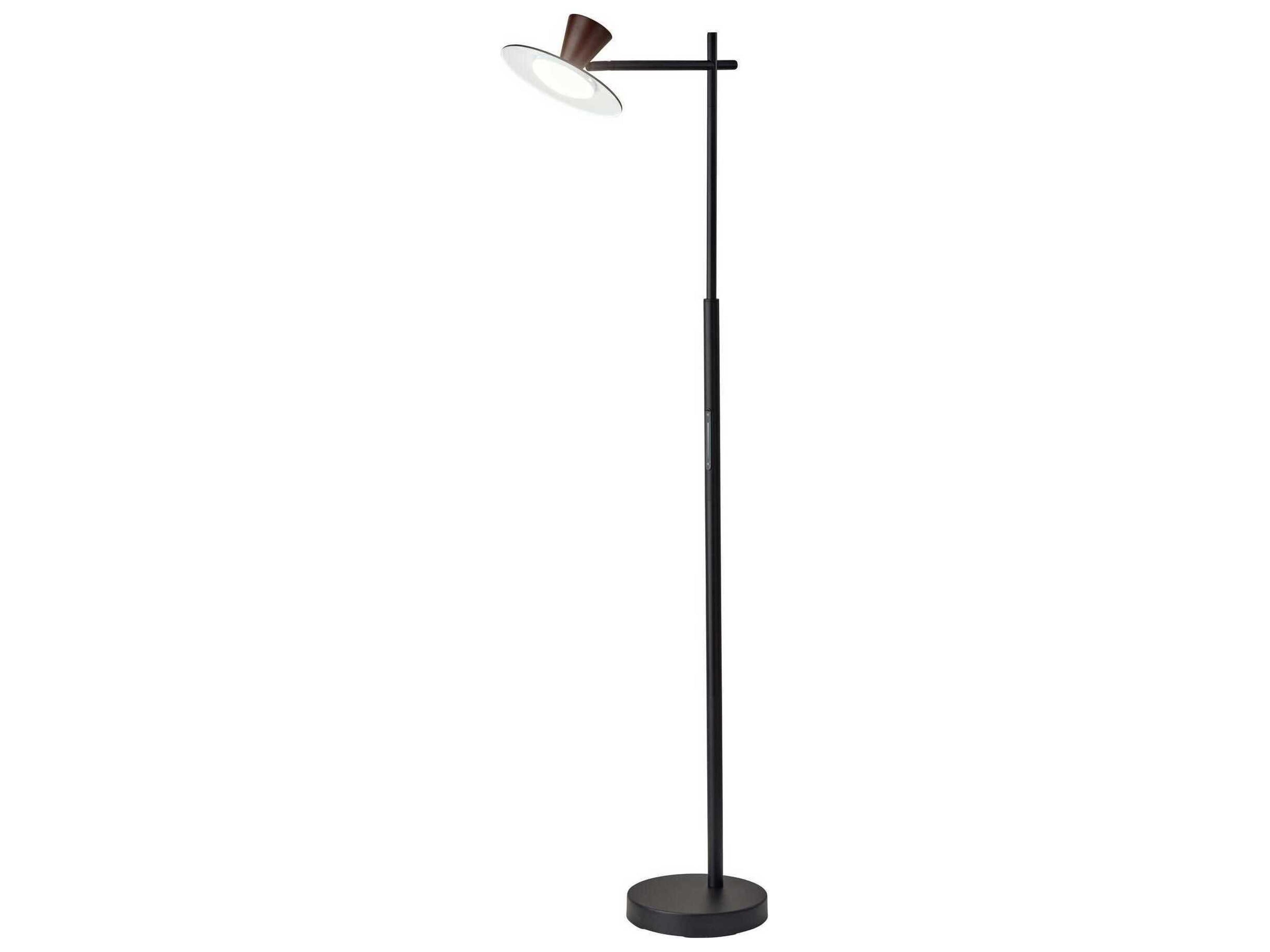 Dalton Floor Lamp Modern Industrial Antique Brass