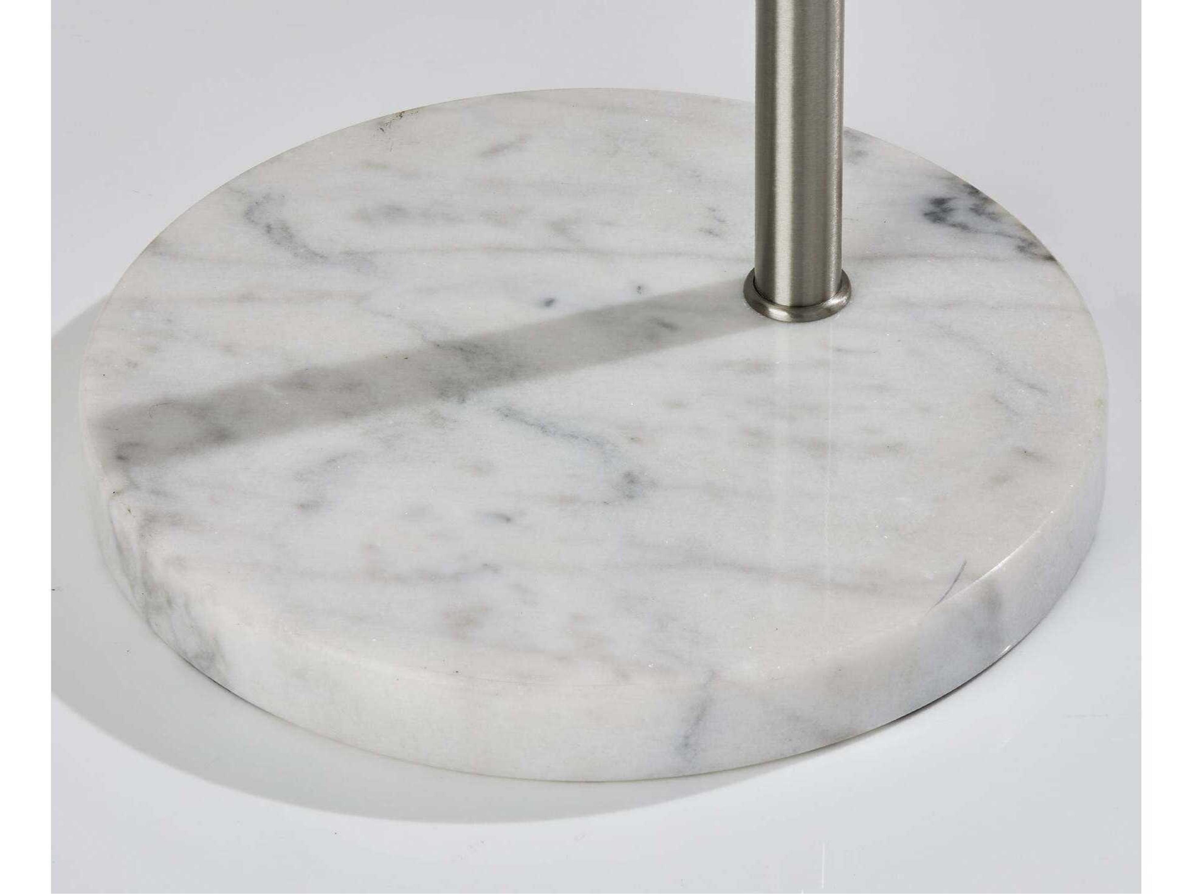 Adesso Adler Brushed Steel Floor Lamp