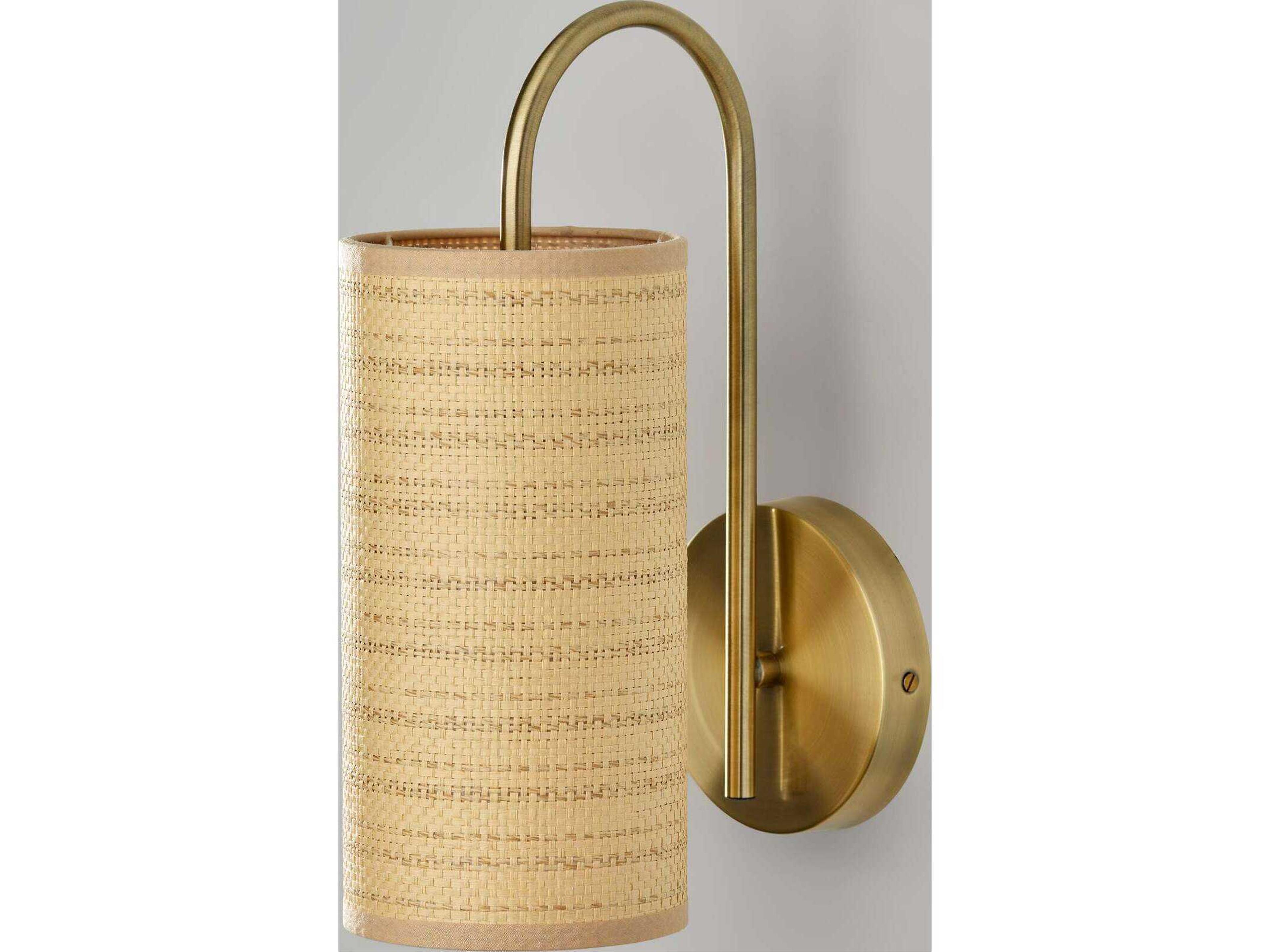 Adesso Mendoza Antique Brass Wall Sconce