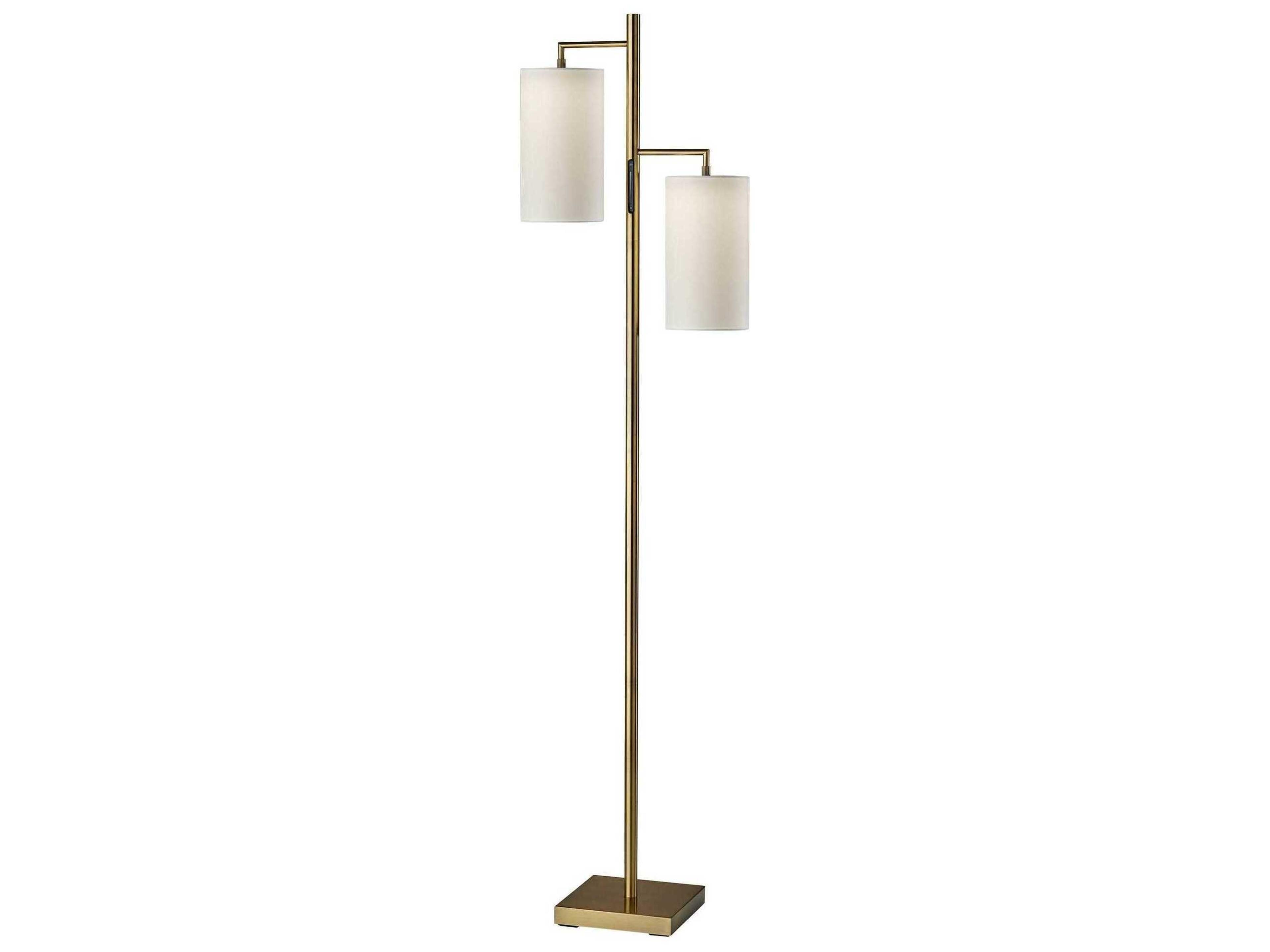 Matilda LED Tree Floor Lamp Antique Brass
