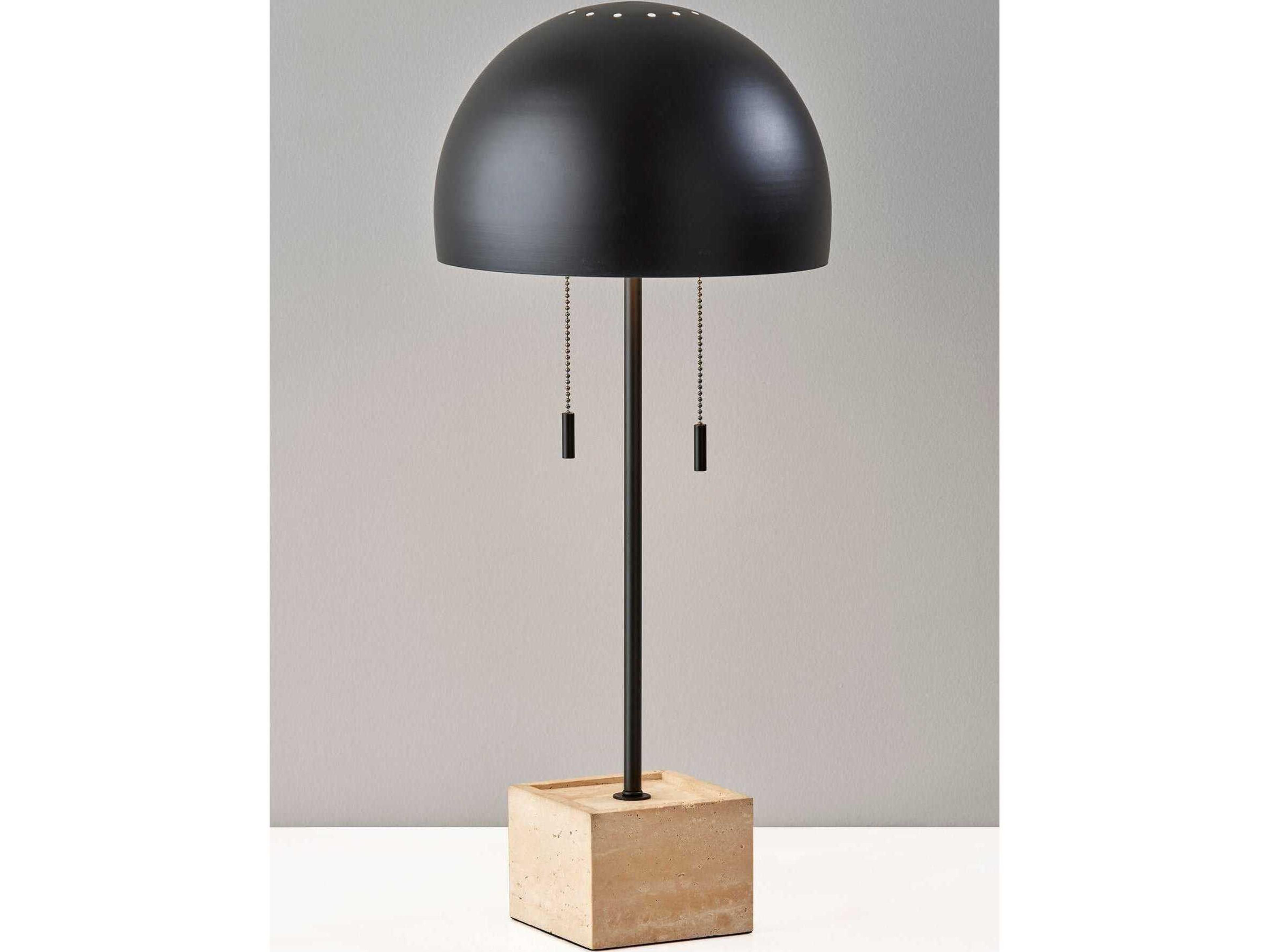 Adesso Wilder Black Metal Table Lamp