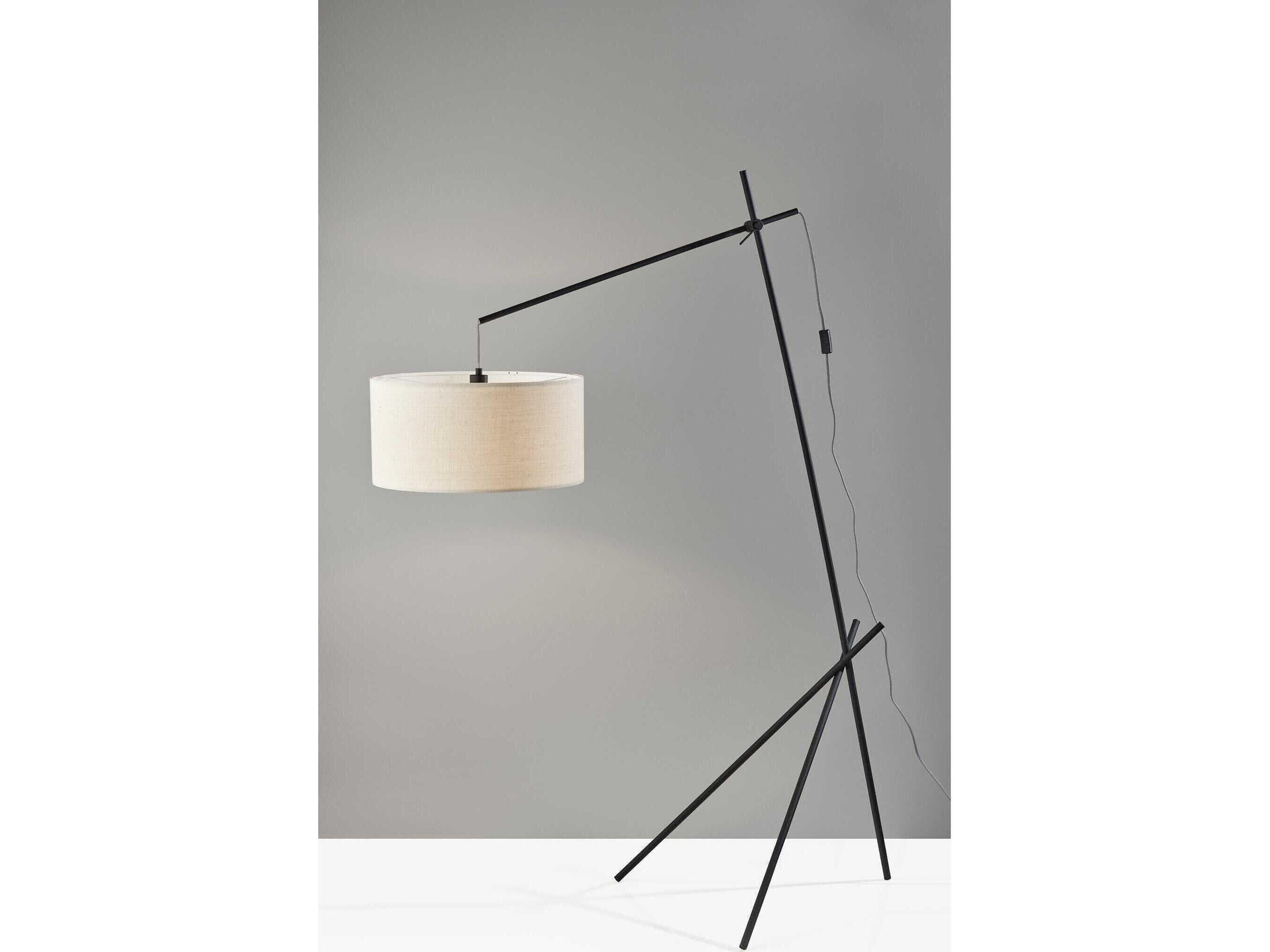 Adesso Varick Black Floor Lamp