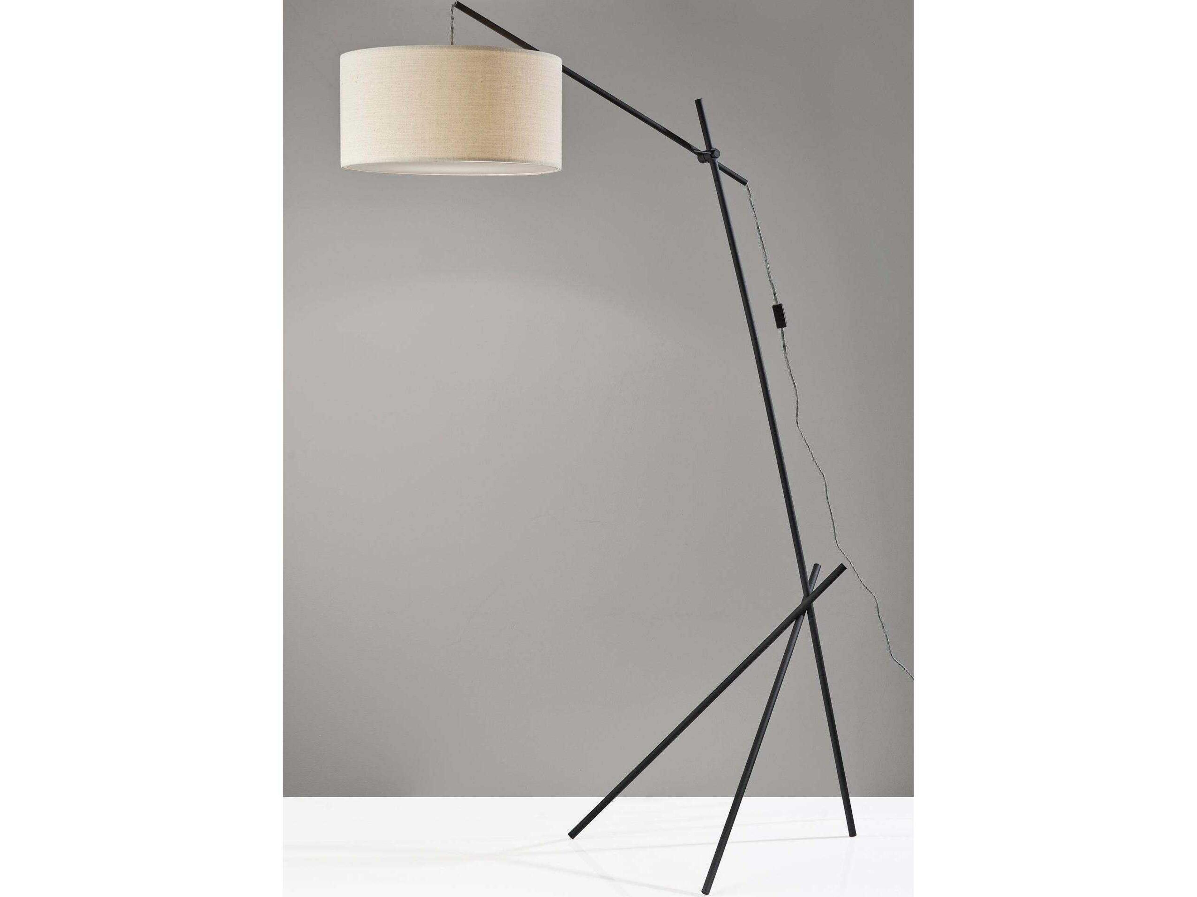 Adesso Varick Black Floor Lamp