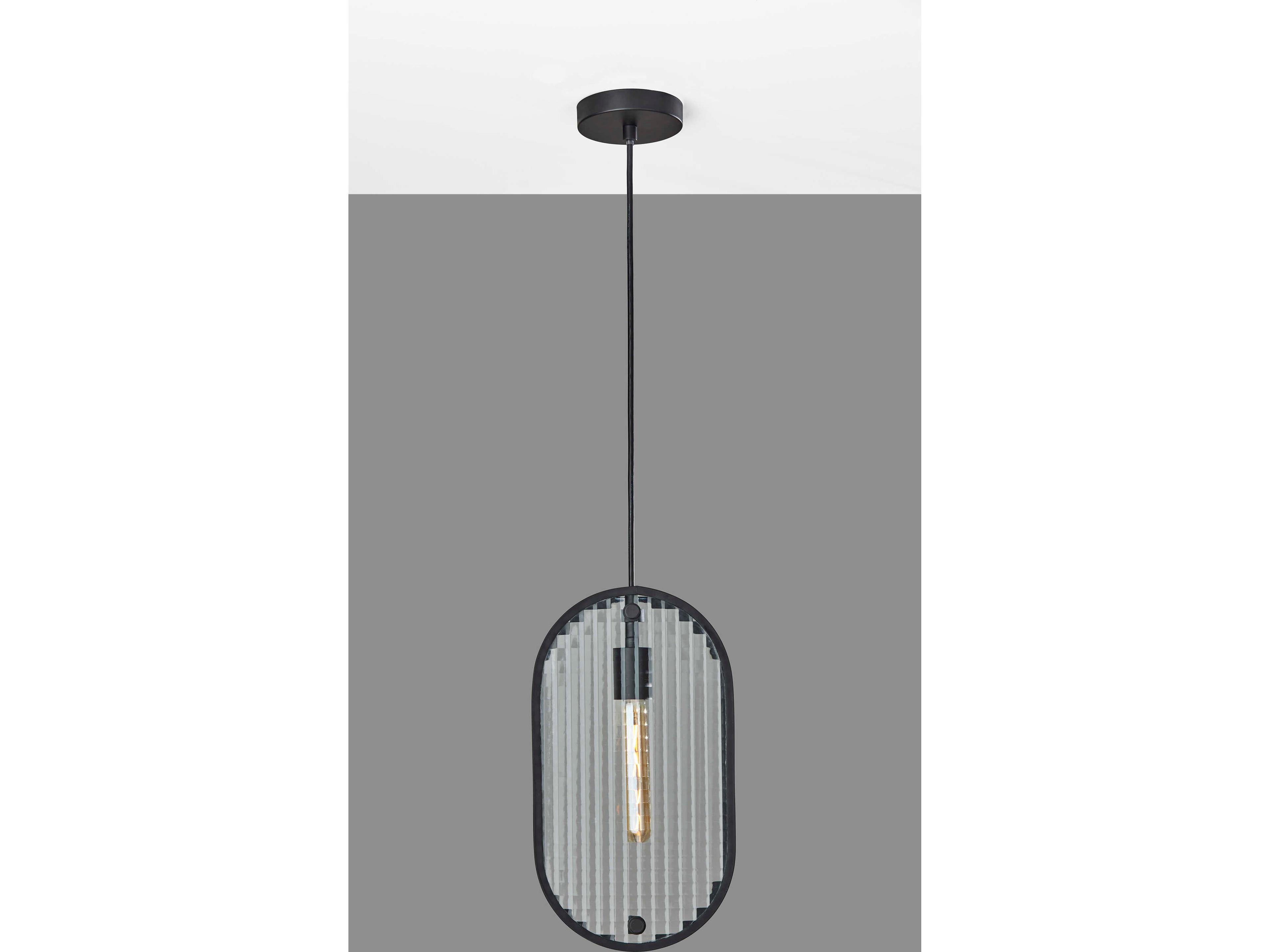 Adesso Landon Black Mini Pendant