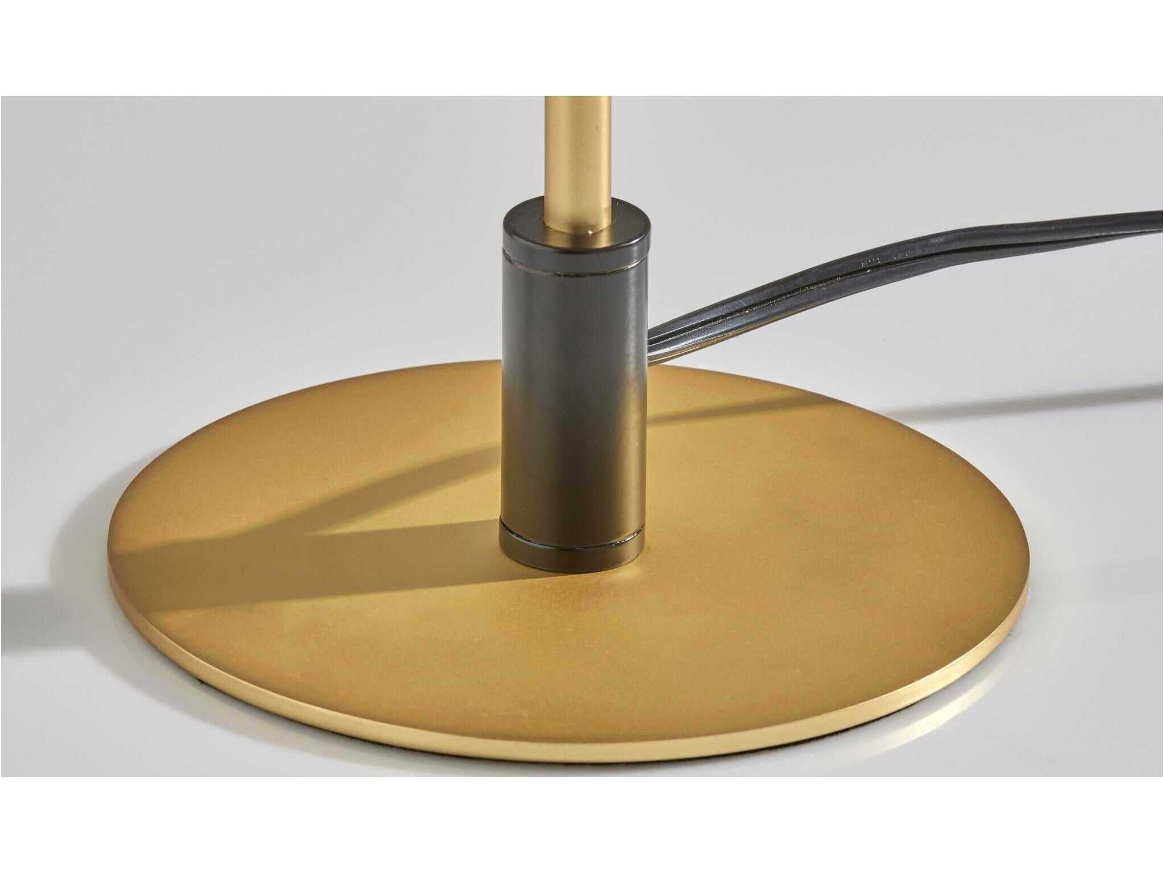 Adesso Kaden Black Brass Table Lamp