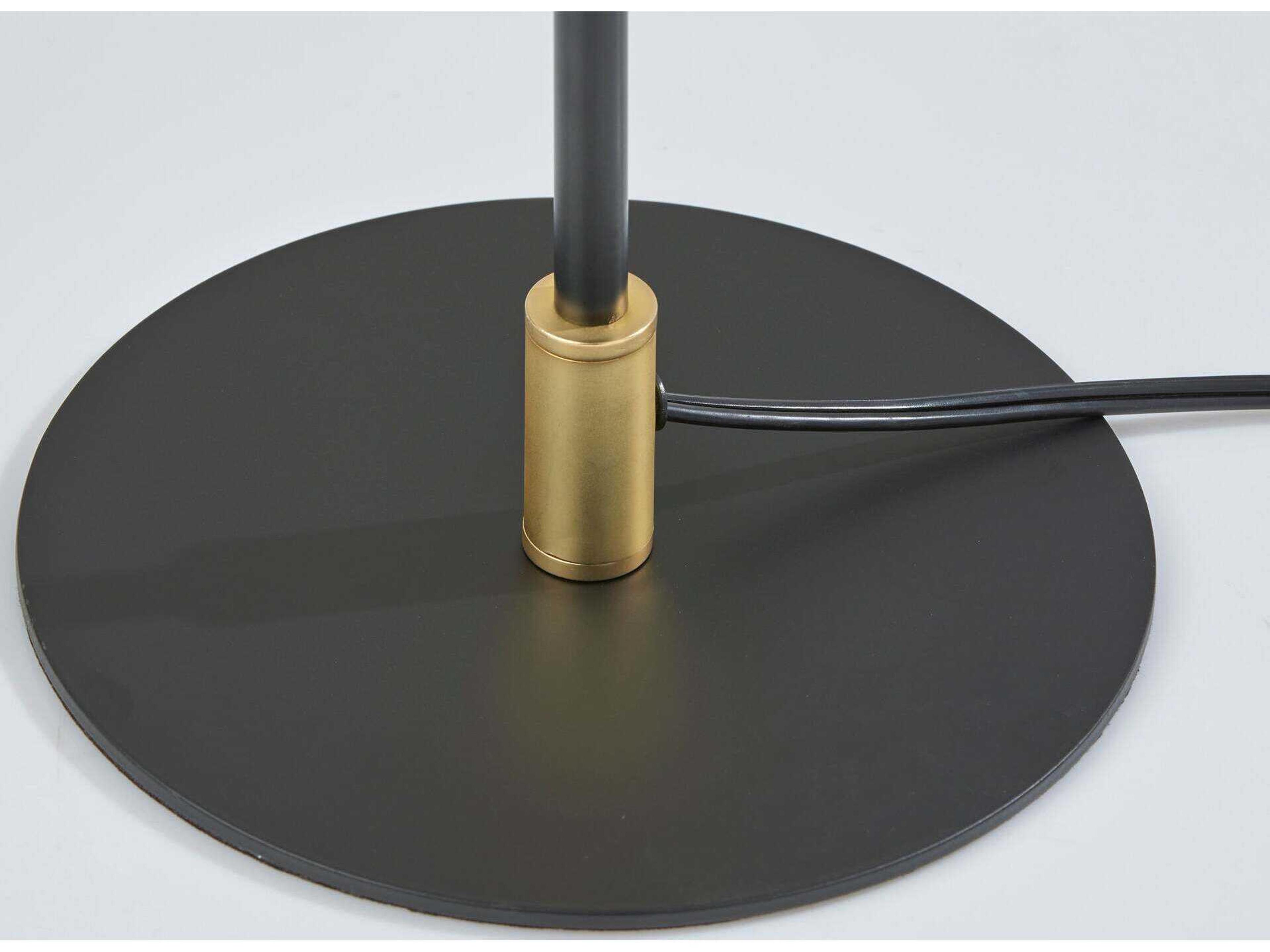 Adesso Kaden Black Floor Lamp