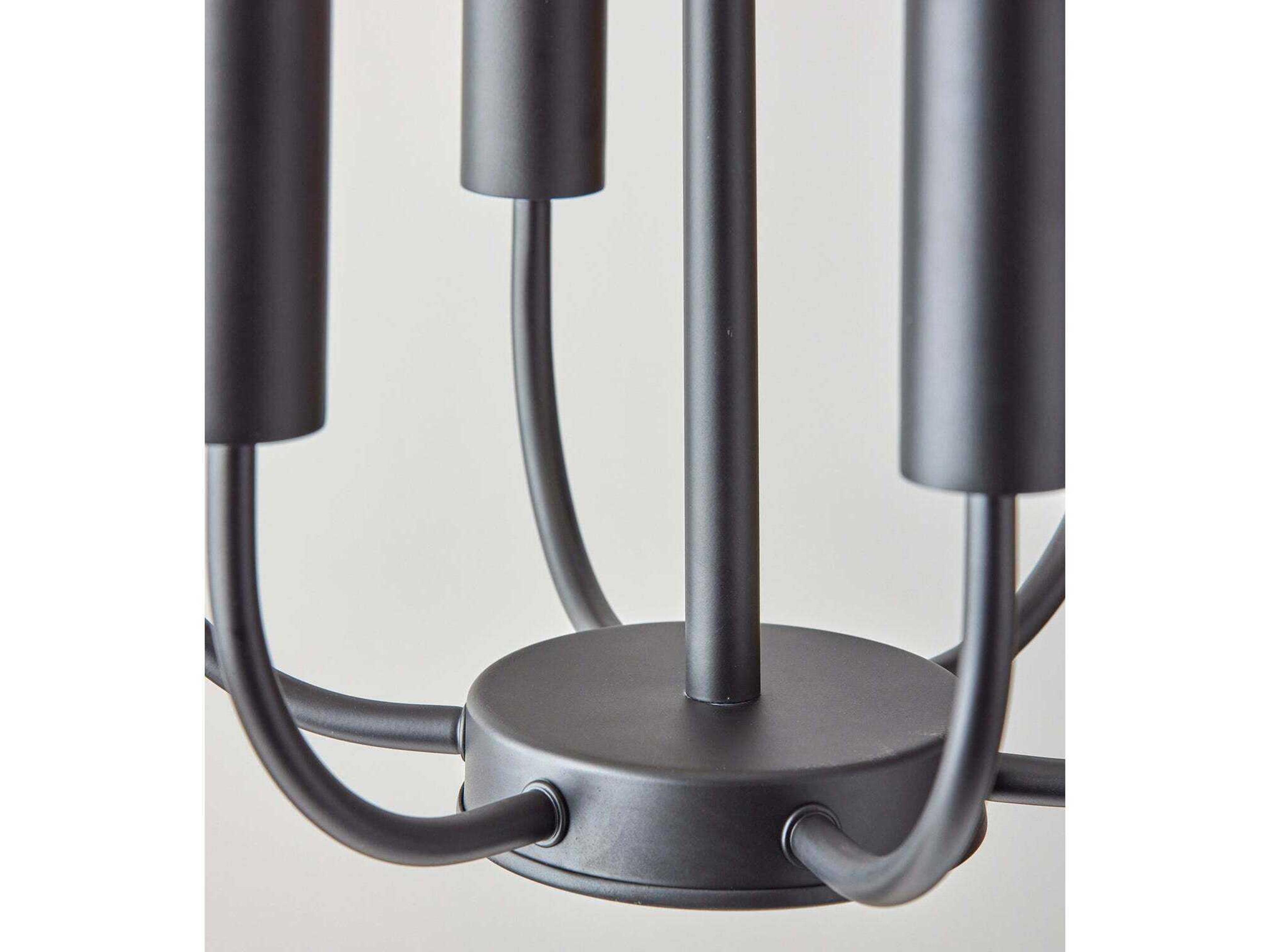 Adesso Rory 6-Light Black Pendant