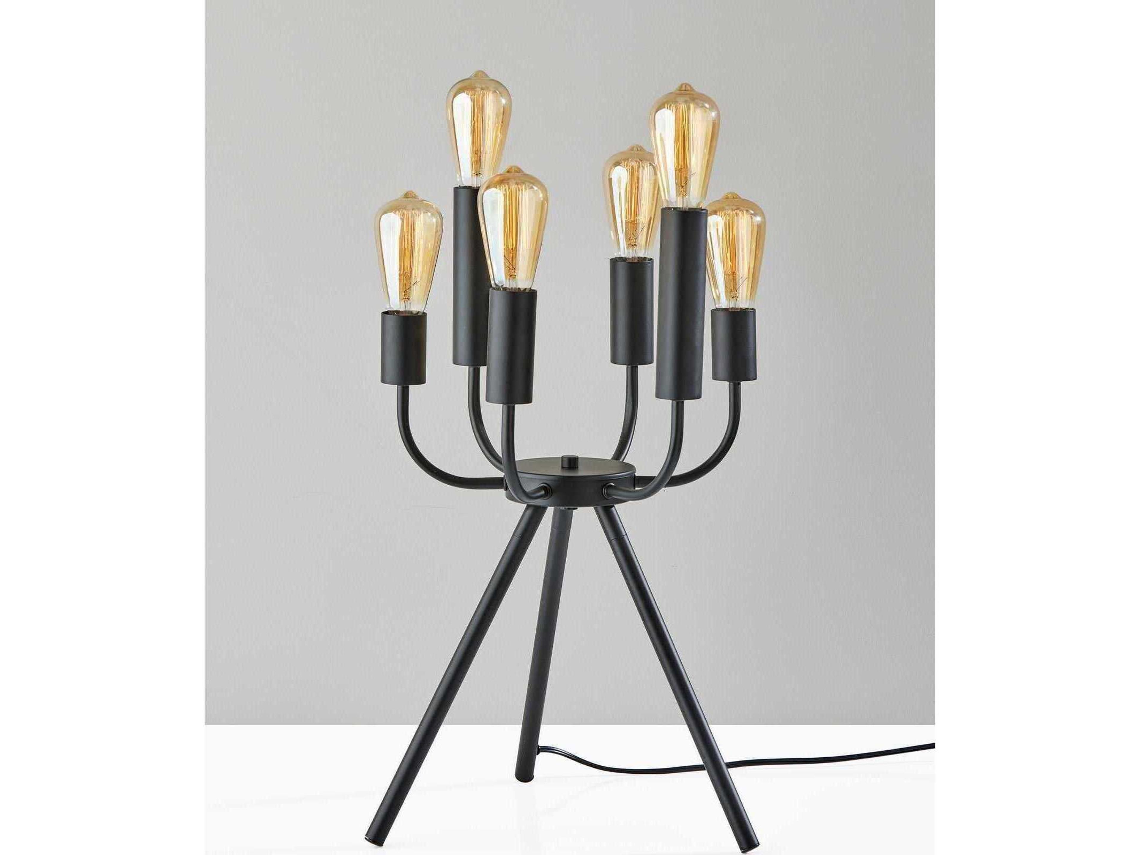 Adesso Rory Black Table Lamp
