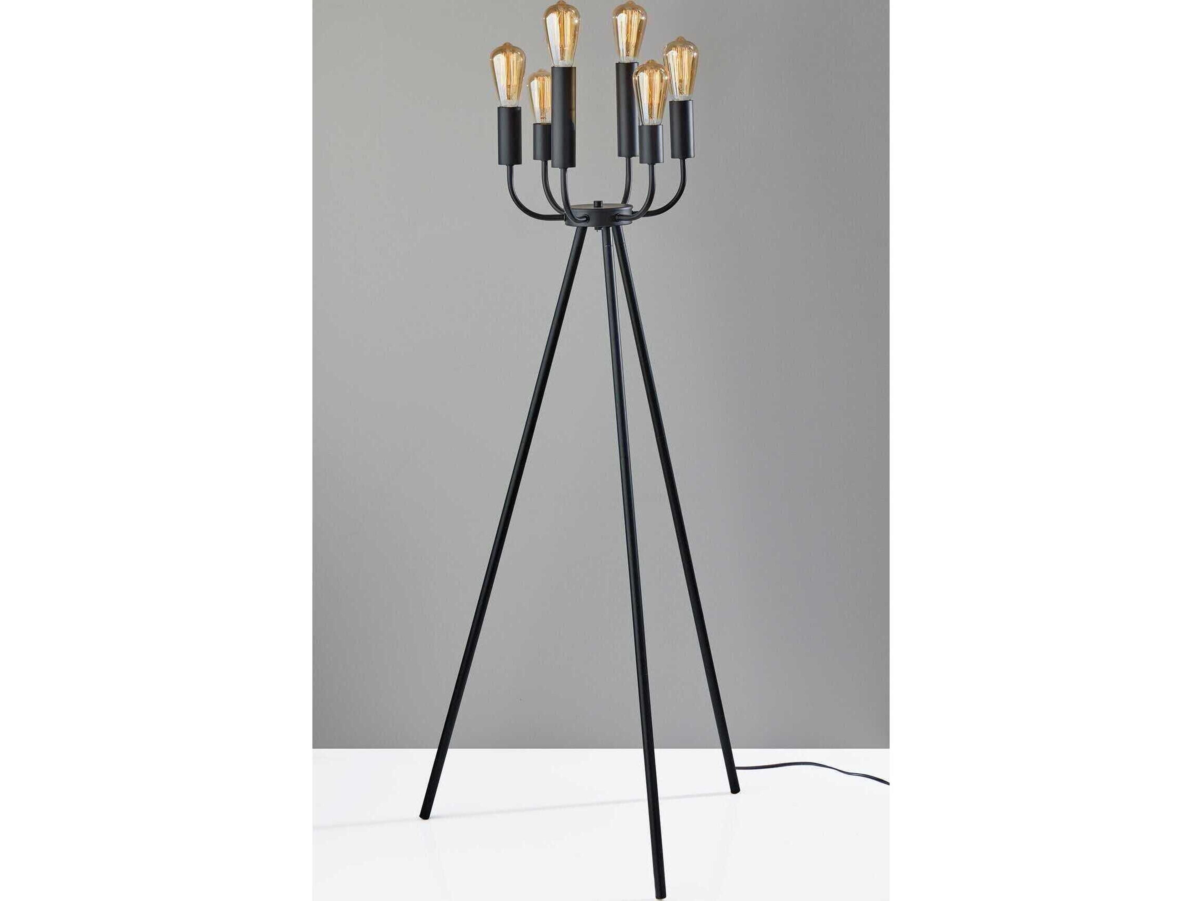 Adesso Rory Black Floor Lamp