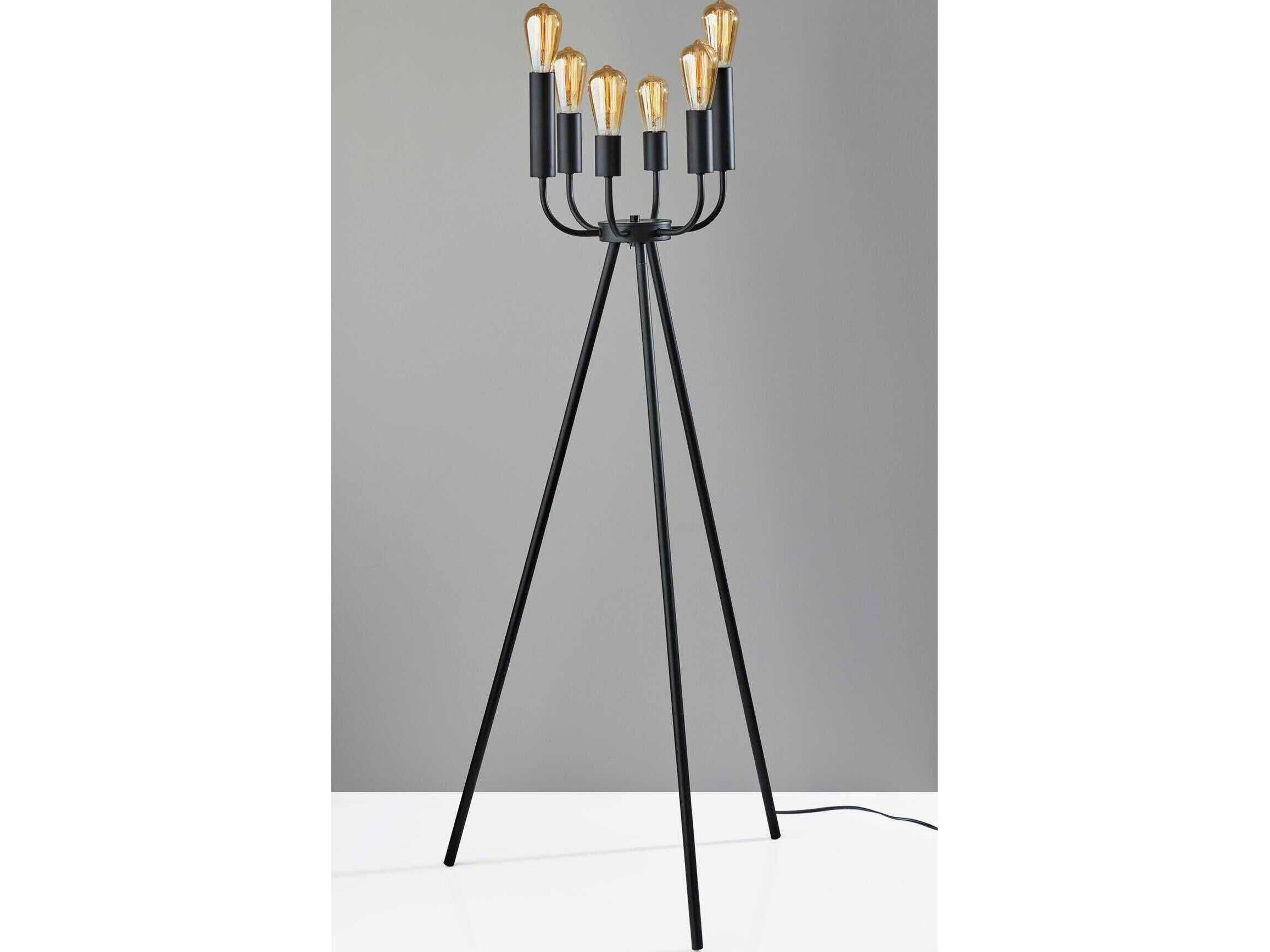 Adesso Rory Black Floor Lamp