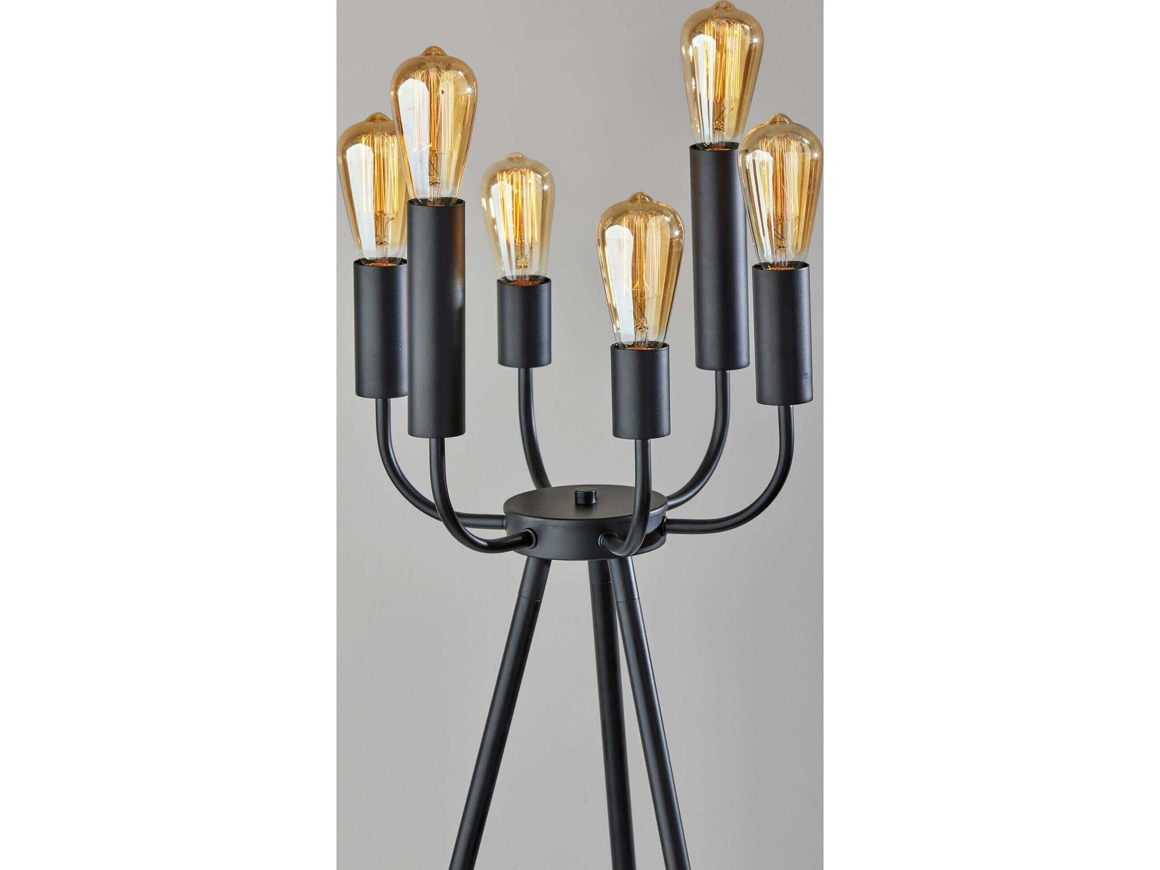 Adesso Rory Black Floor Lamp