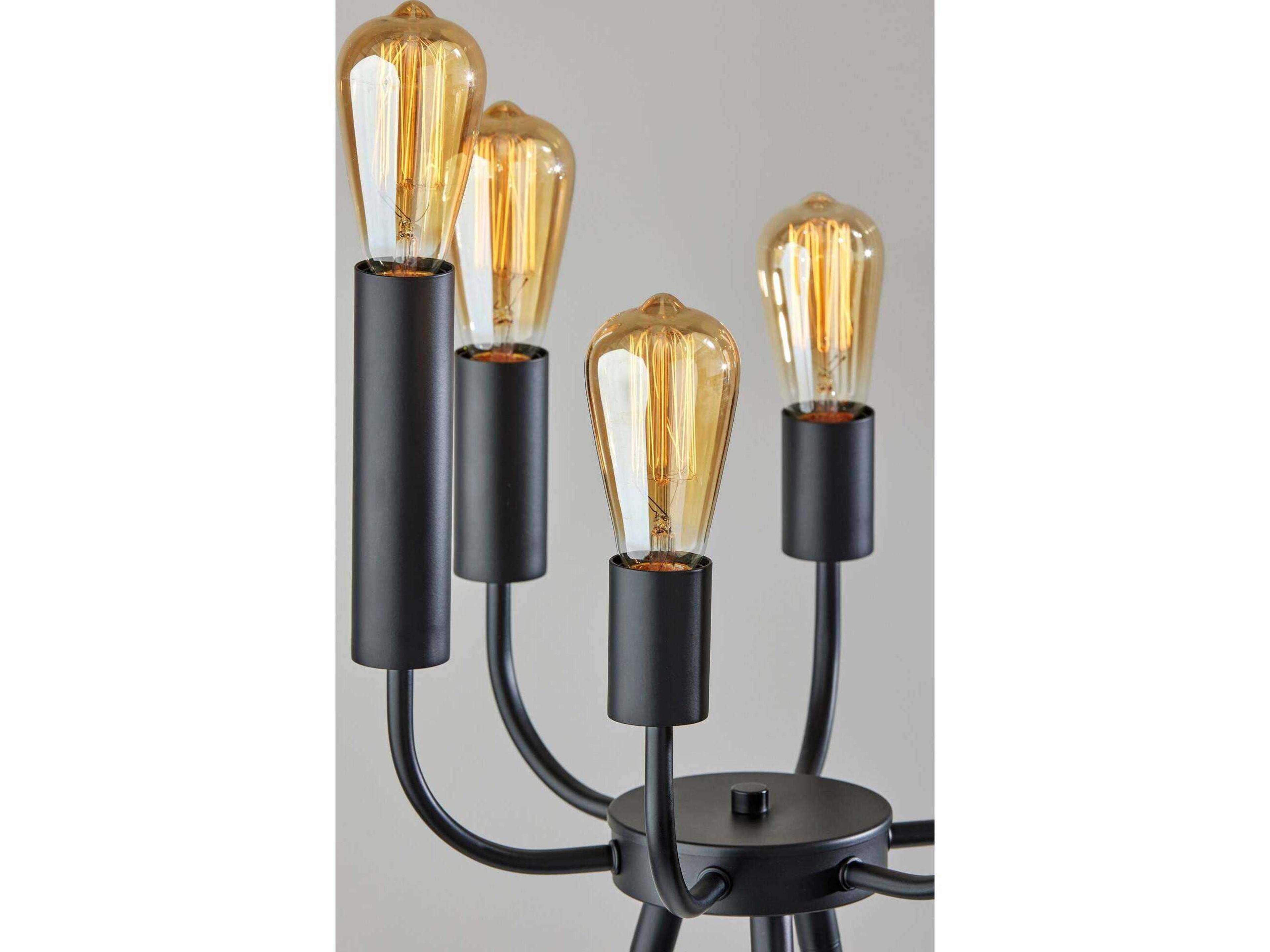 Adesso Rory Black Floor Lamp