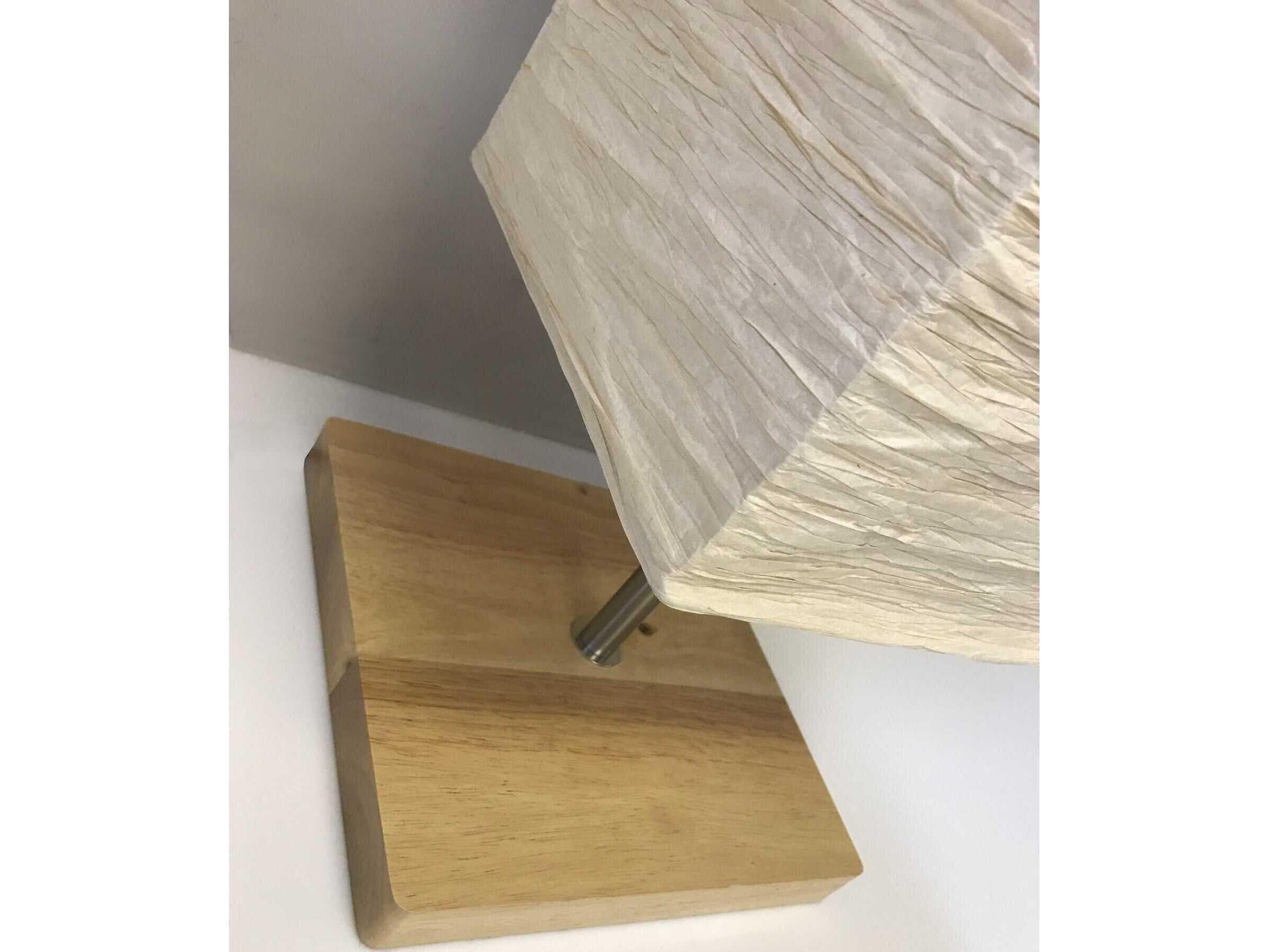 Adesso Dune Natural Brushed Steel Collapsible Crinkle Paper Off White Floor Lamp