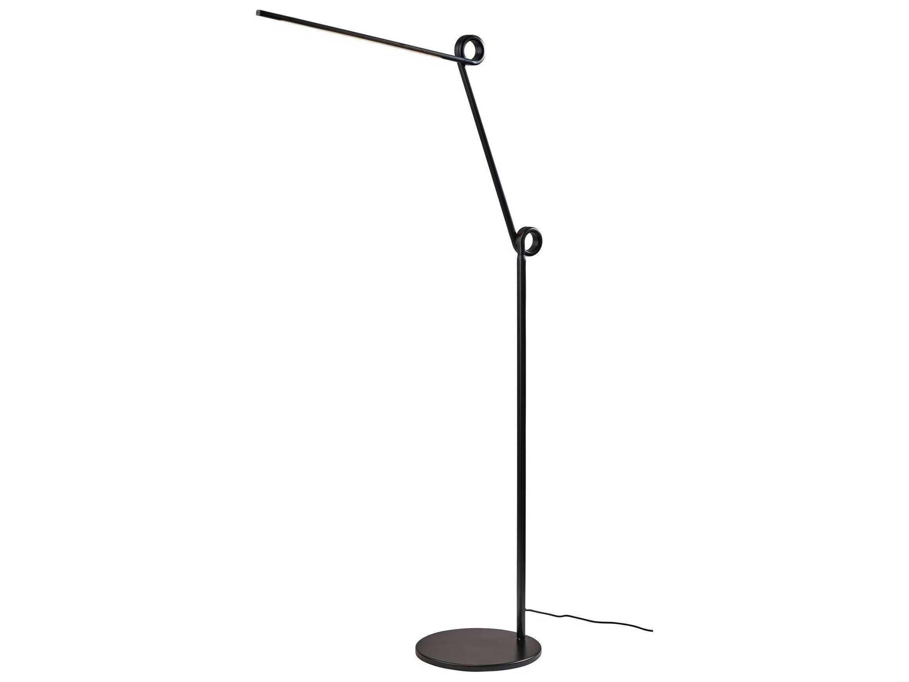Knot LED Floor Lamp Black Adjustable