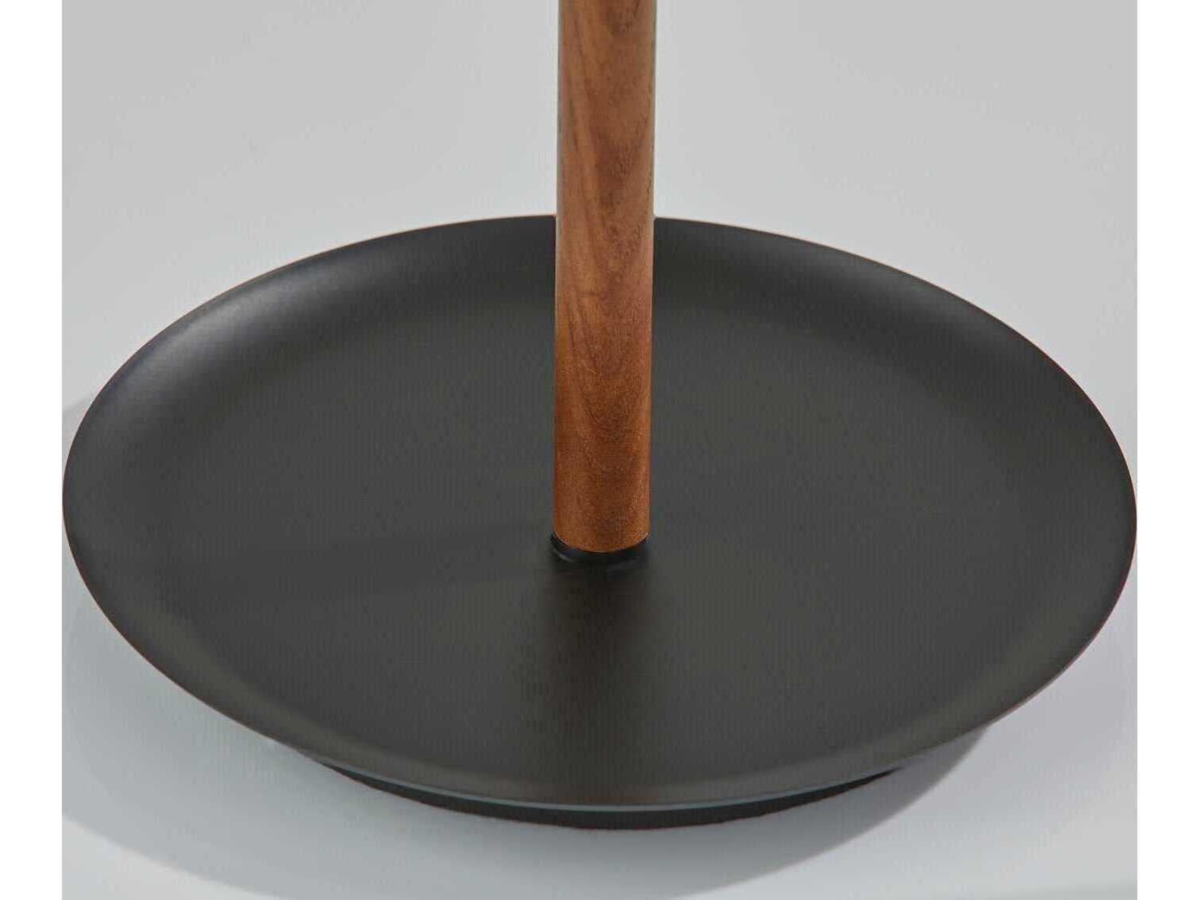 Adesso Gravity Walnut Ash Black Desk Lamp