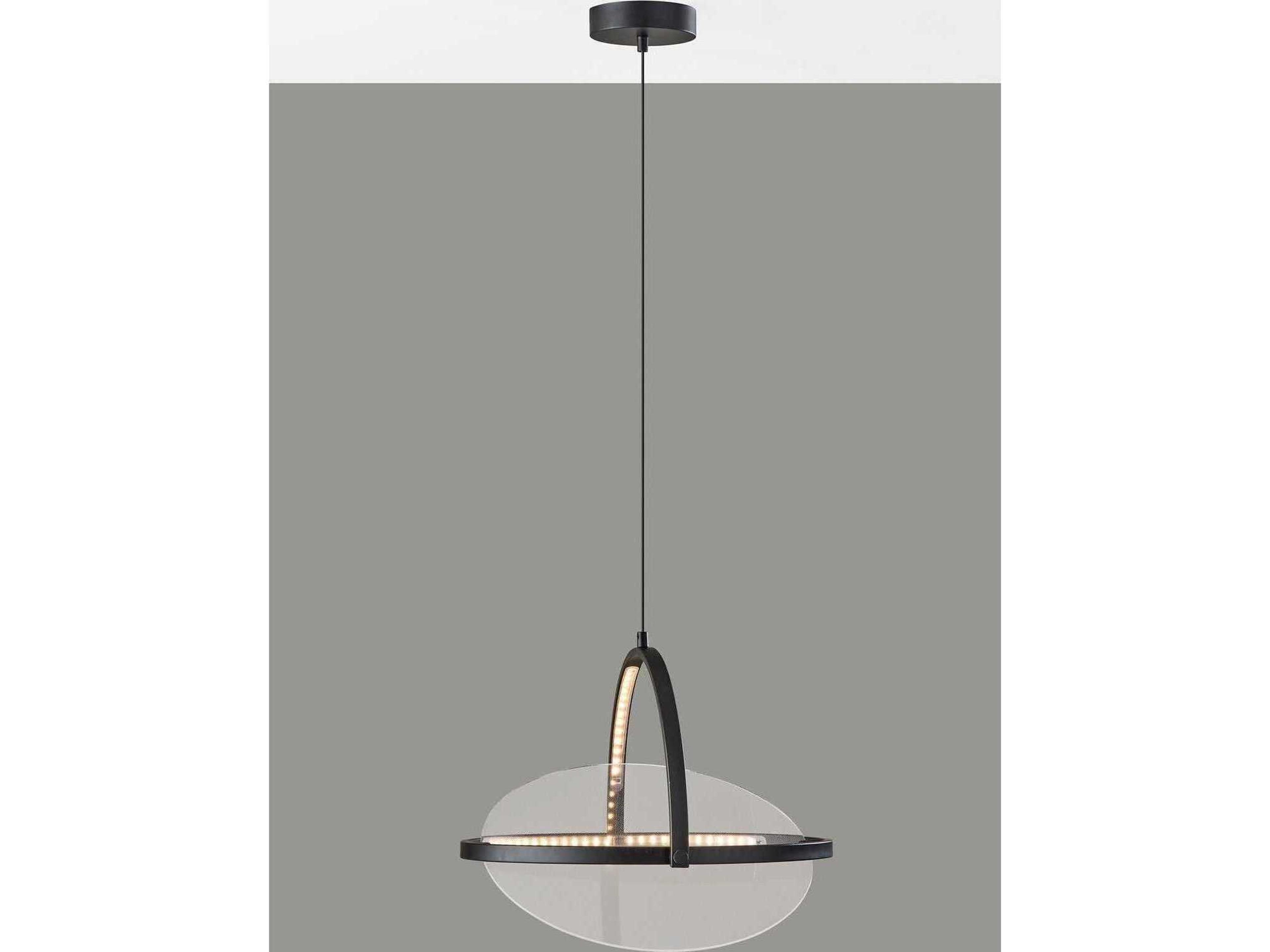Adesso Orsa Black Geometric Pendant