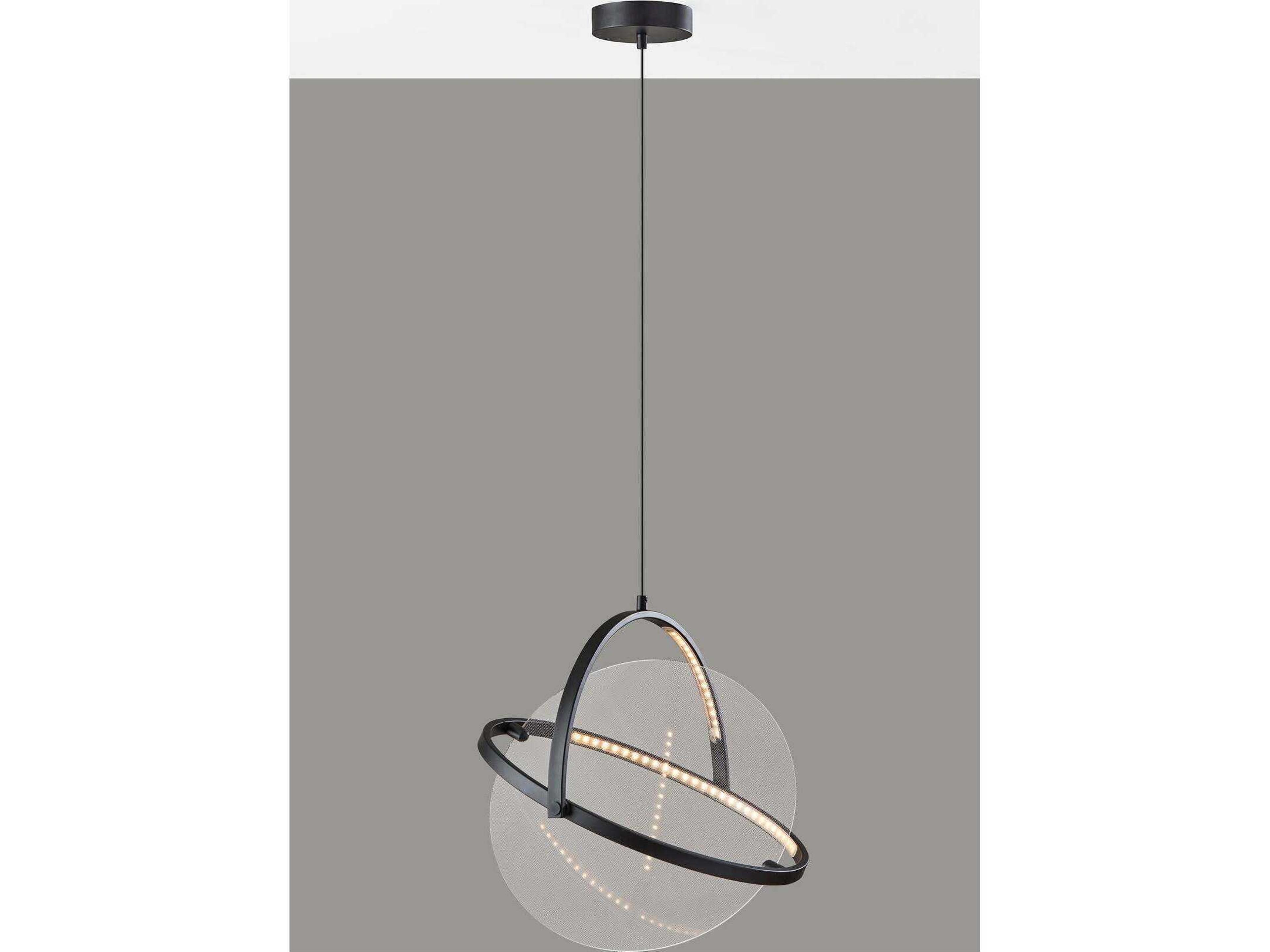 Adesso Orsa Black Geometric Pendant