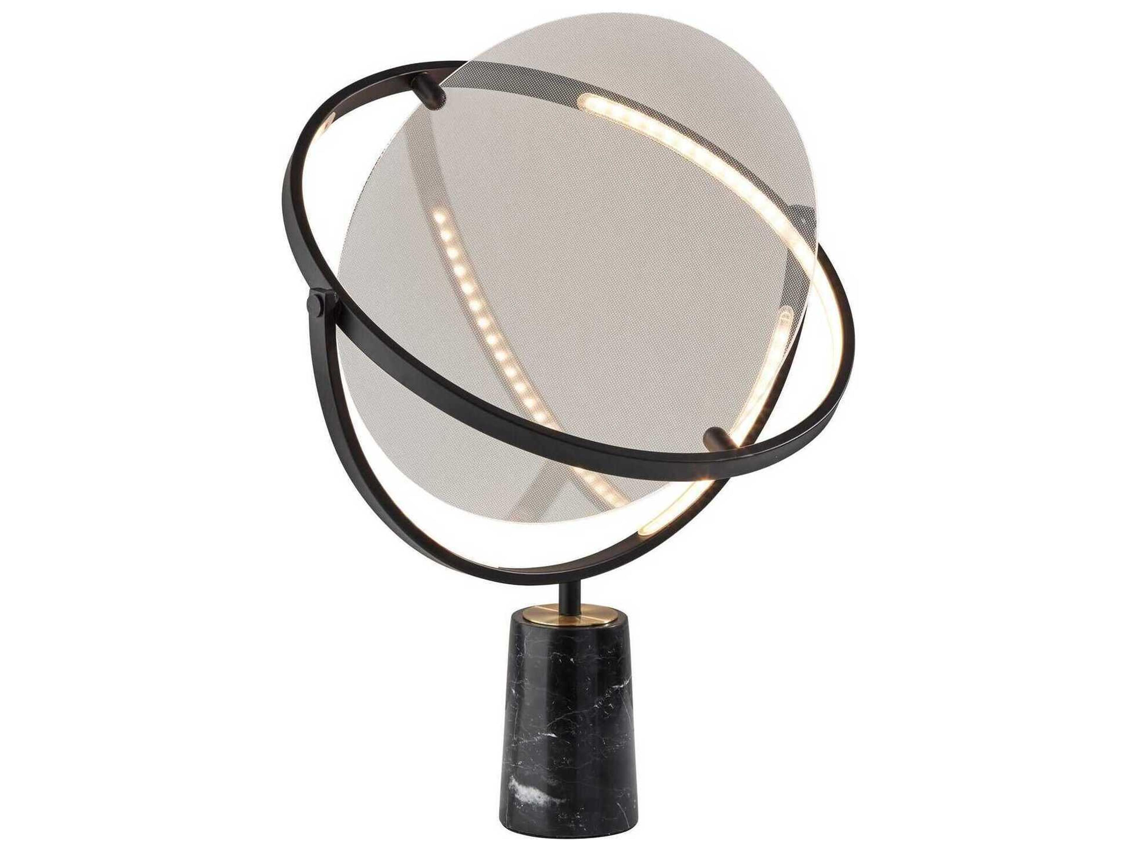Orsa LED Table Lamp with Black Marble Base