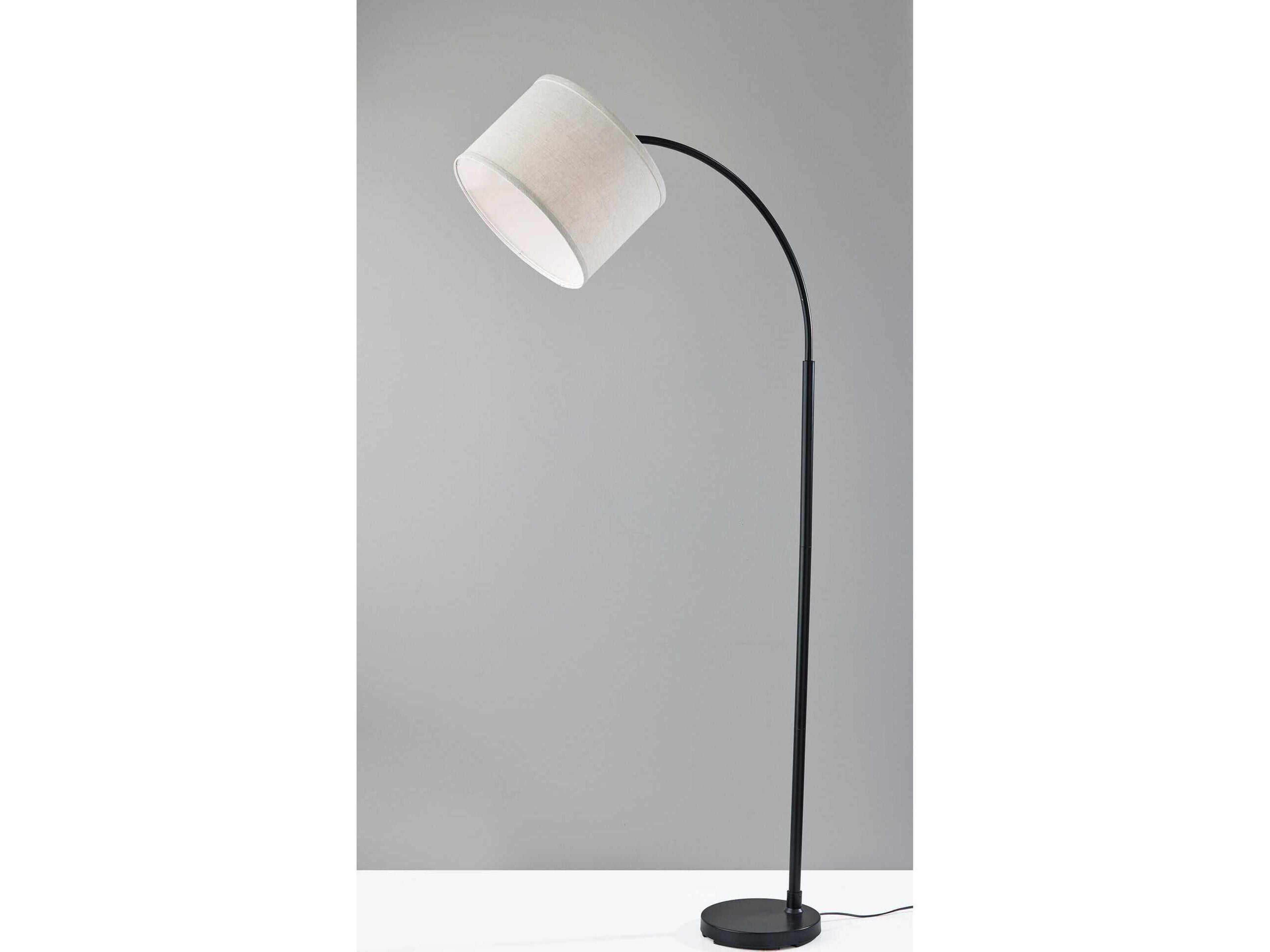 Adesso Jace Black Floor Lamp