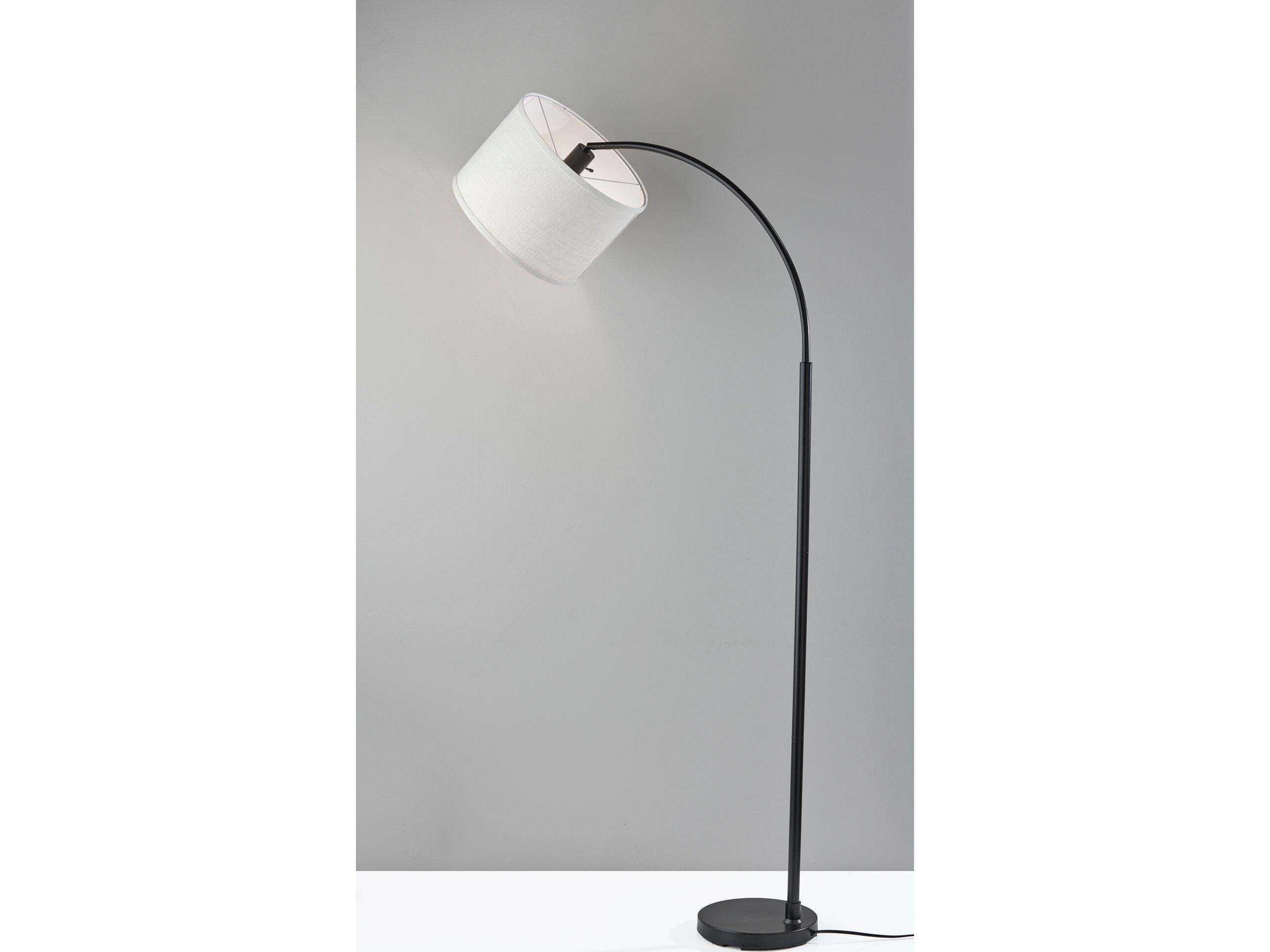 Adesso Jace Black Floor Lamp