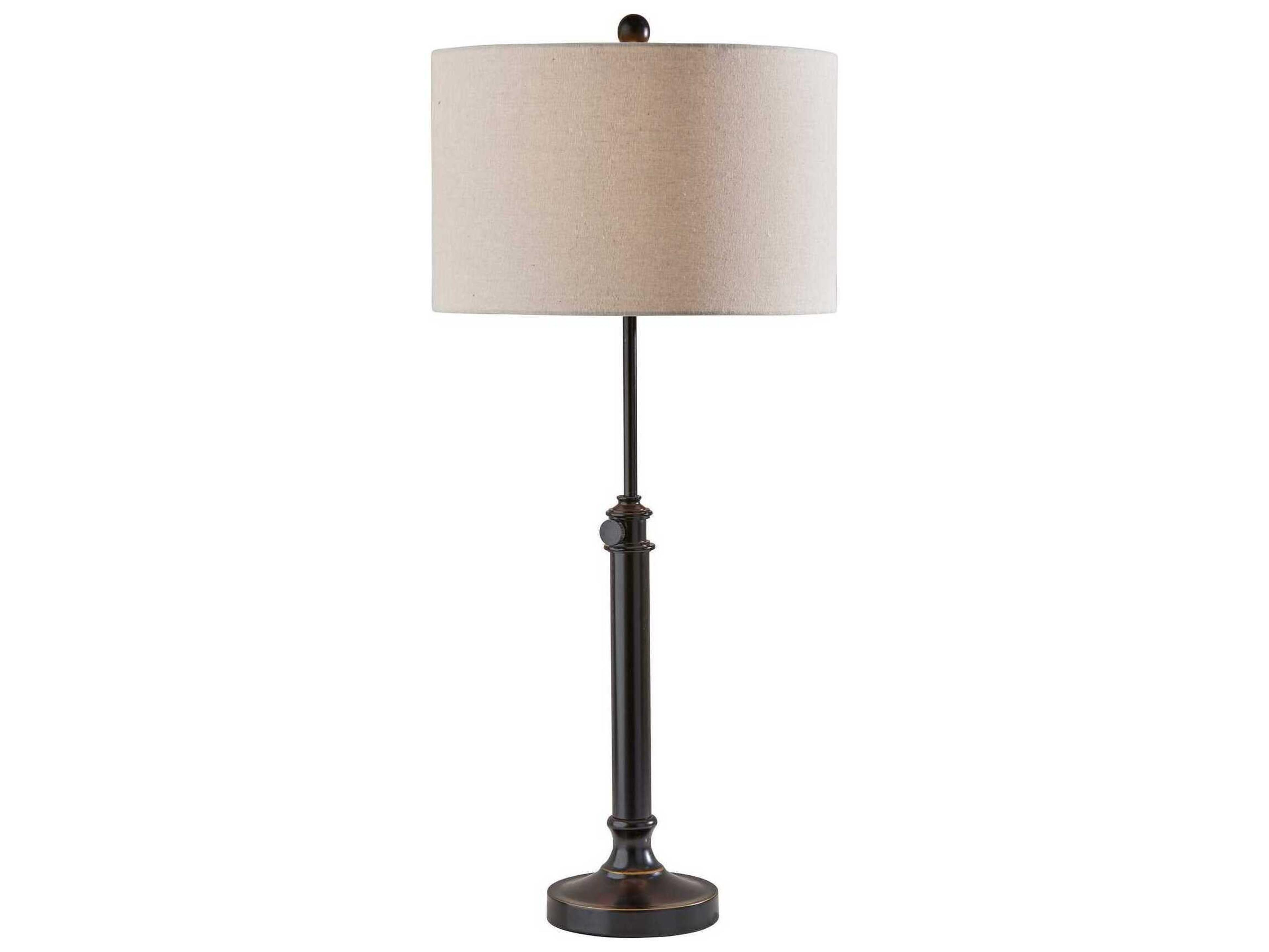 Barton Adjustable Table Lamp in Antique Bronze
