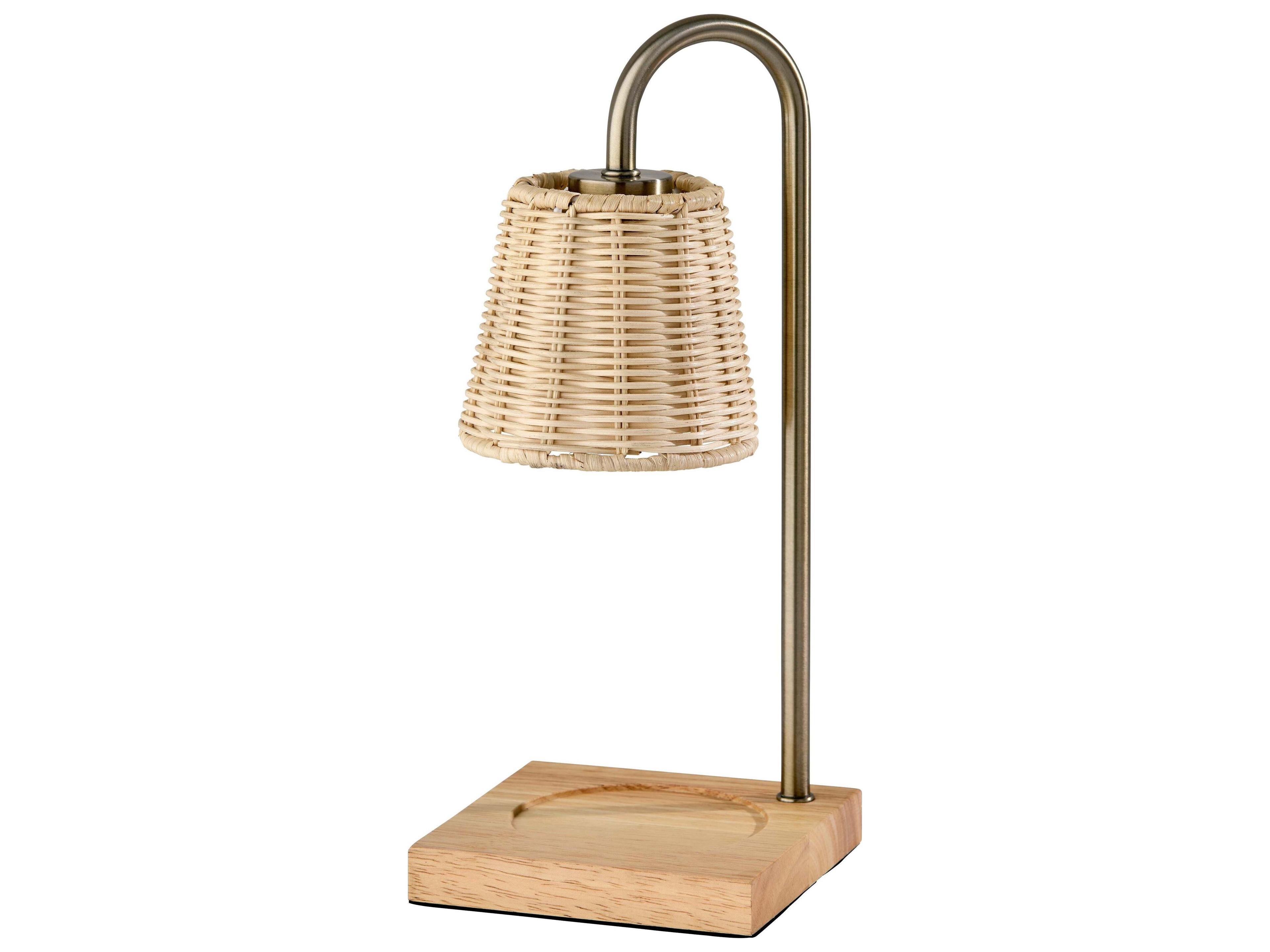 Lucian Candlewarmer Lamp Antique Brass