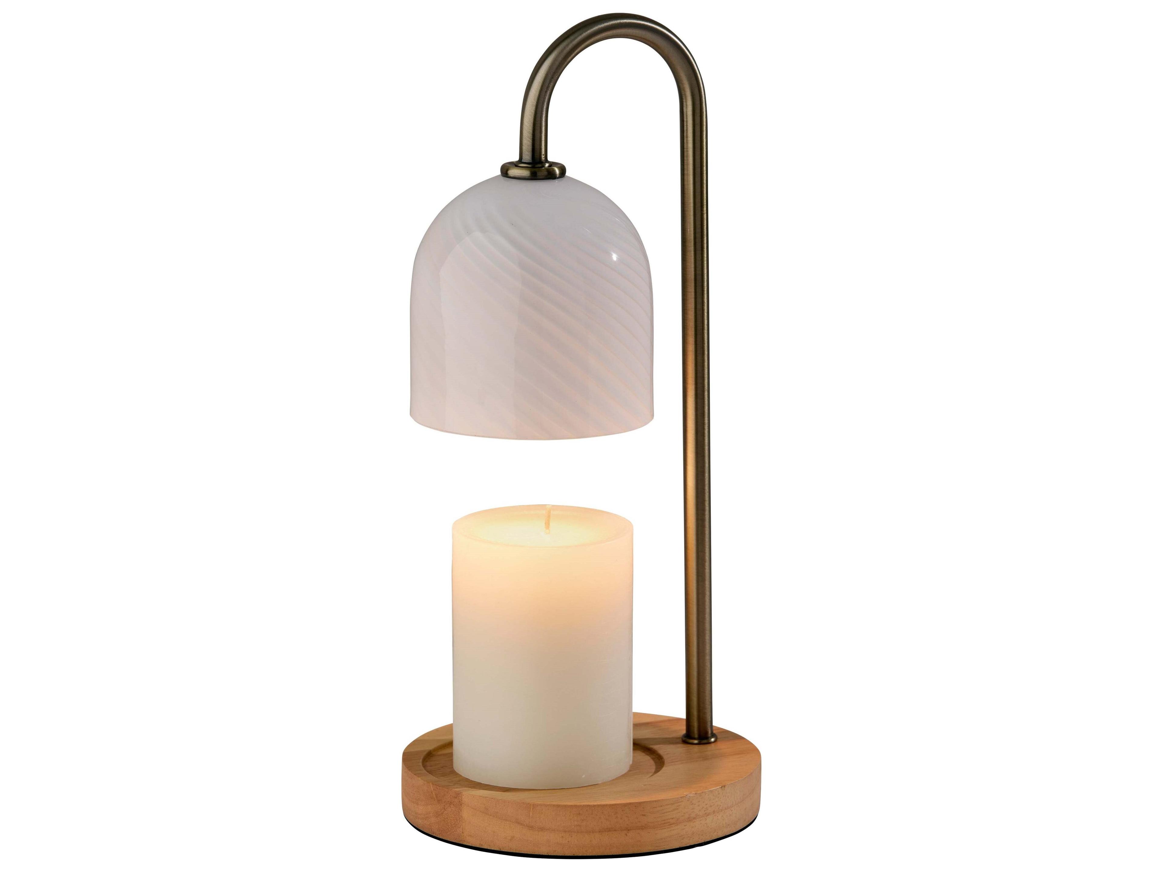 Adesso Alcott Antique Brass Table Lamp