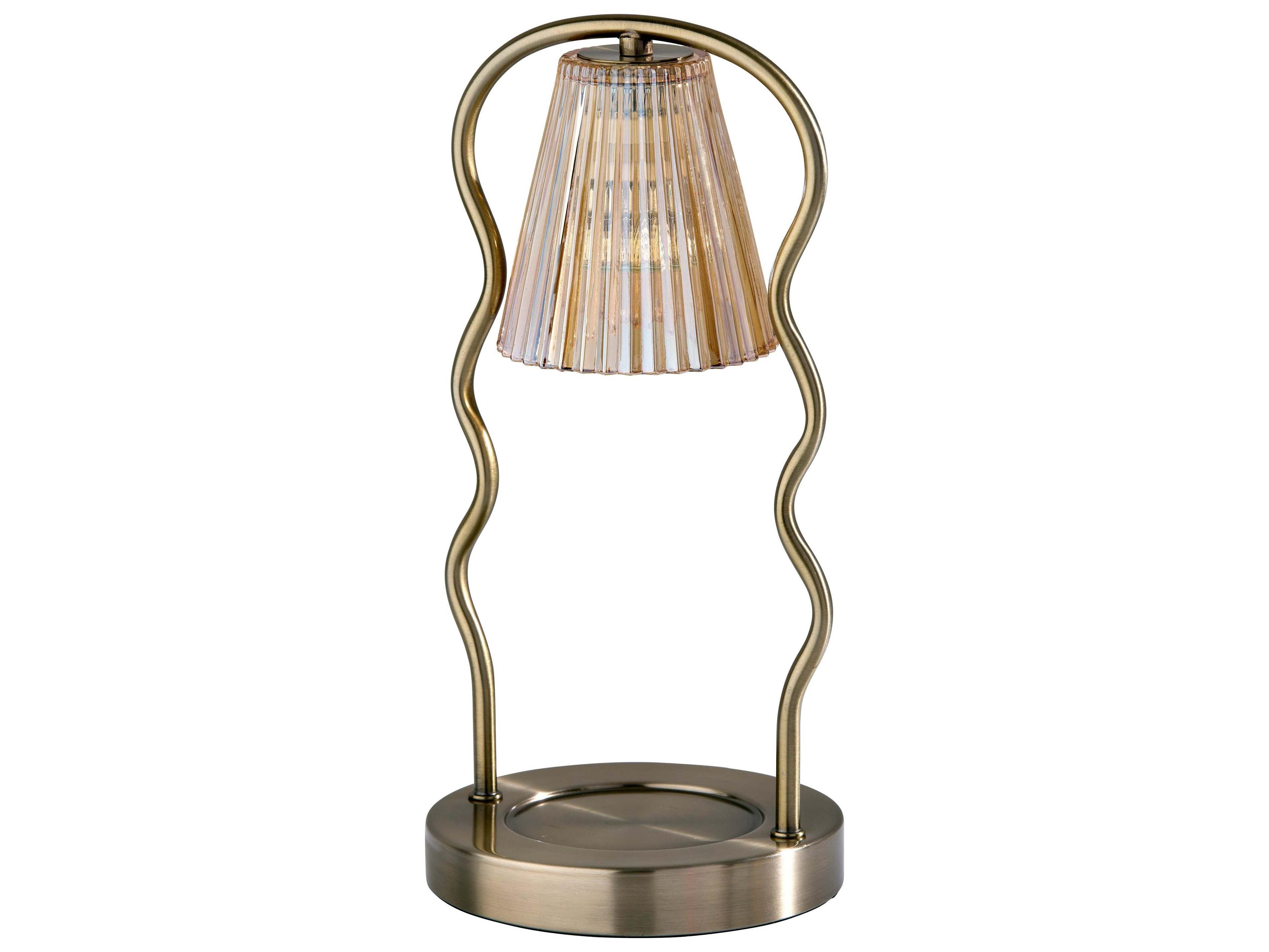 Adesso Chiara Antique Brass Table Lamp
