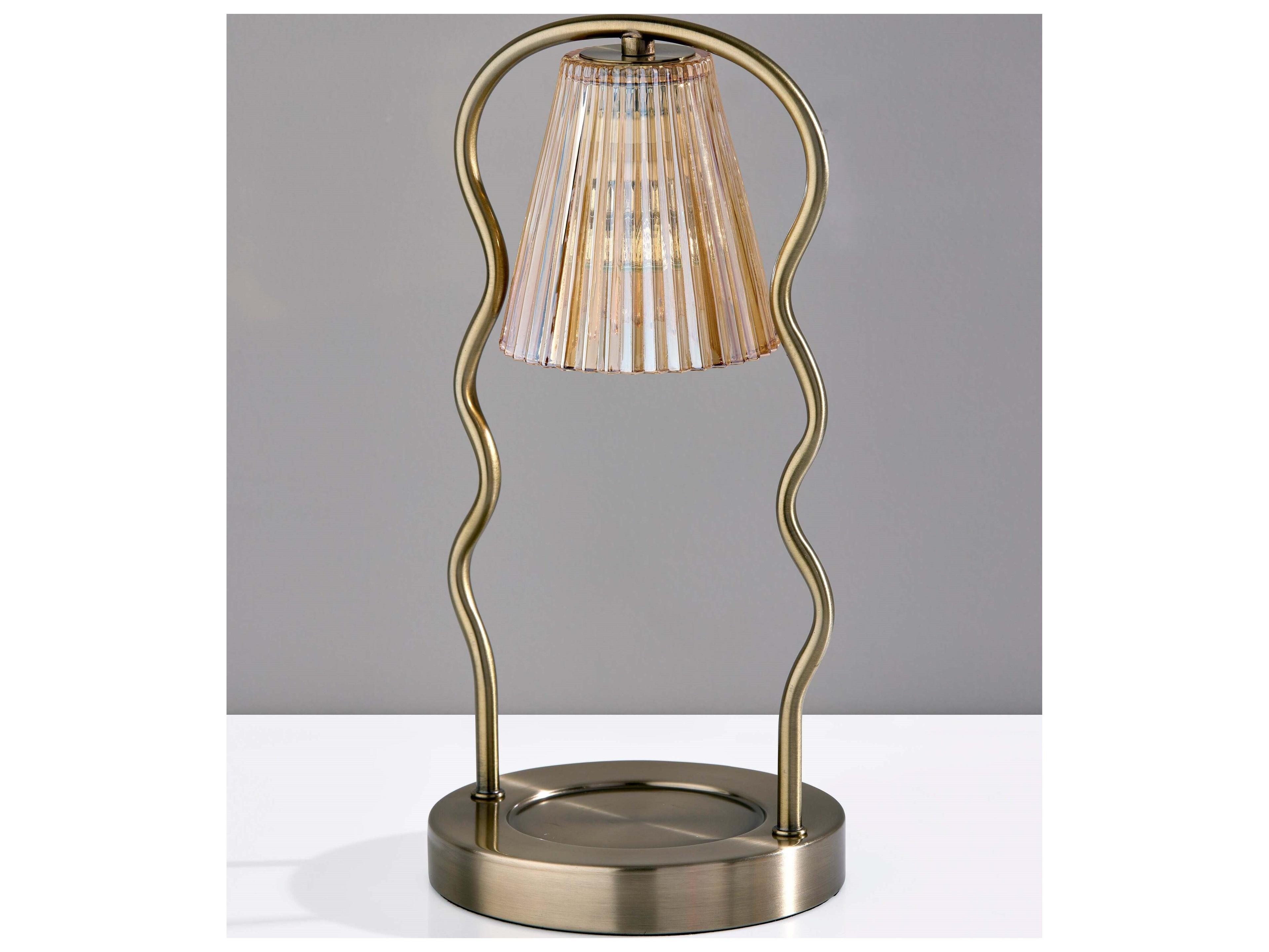 Adesso Chiara Antique Brass Table Lamp