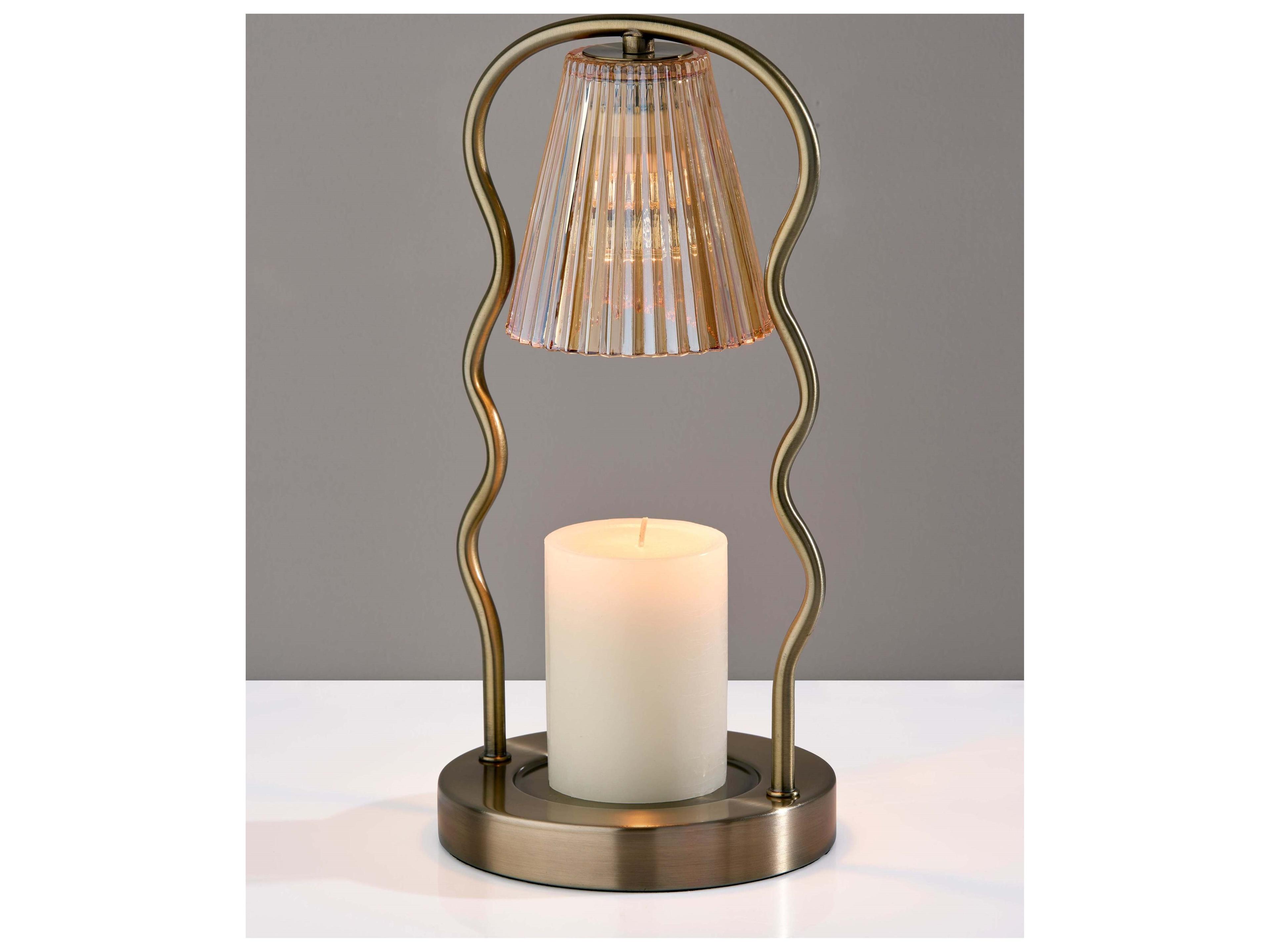 Adesso Chiara Antique Brass Table Lamp