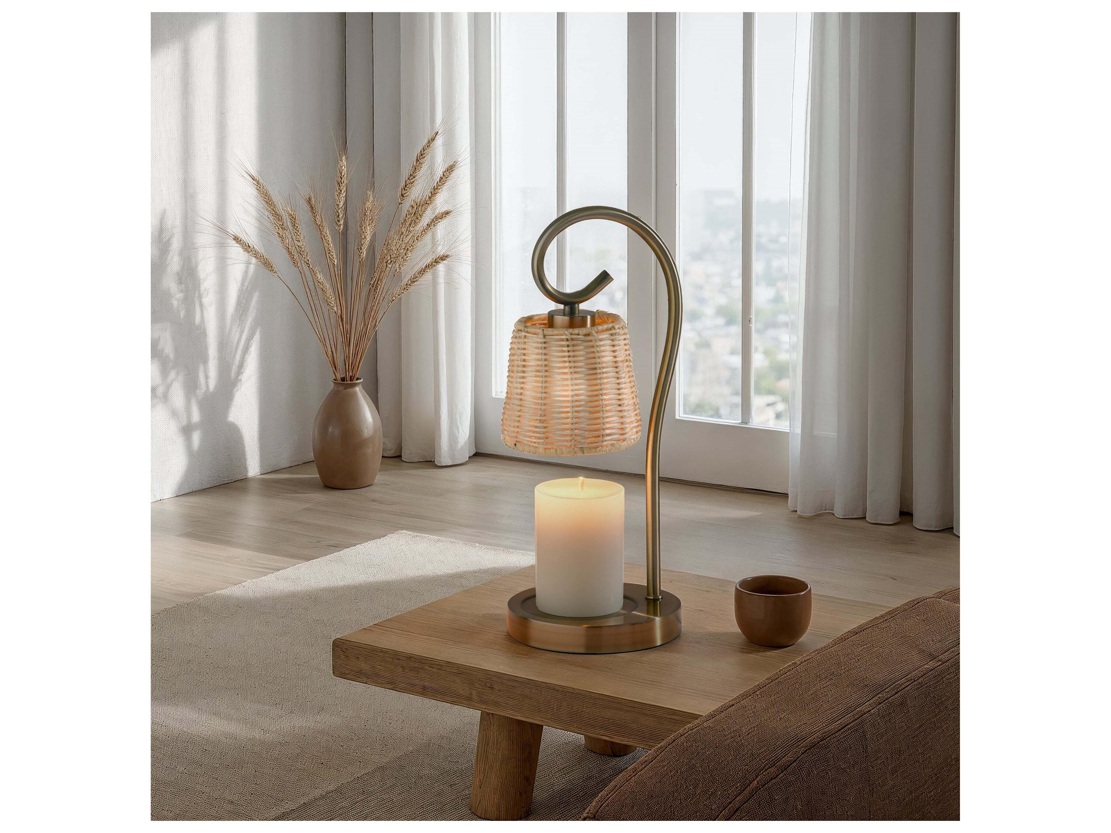 Adesso Perry Antique Brass Table Lamp