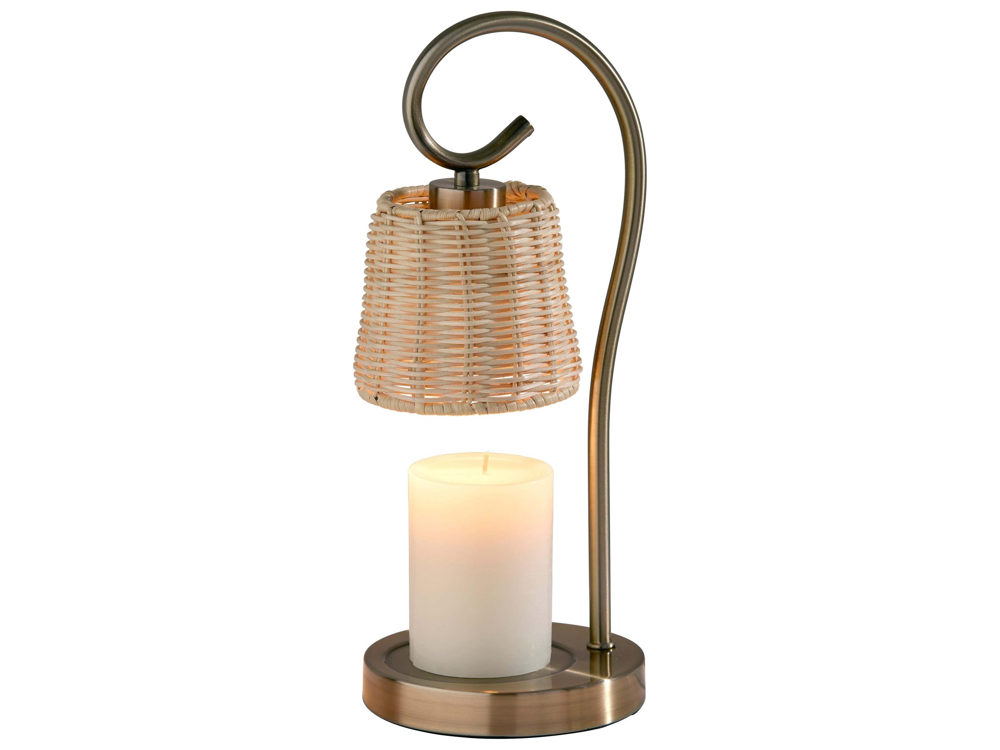 Adesso Perry Antique Brass Table Lamp
