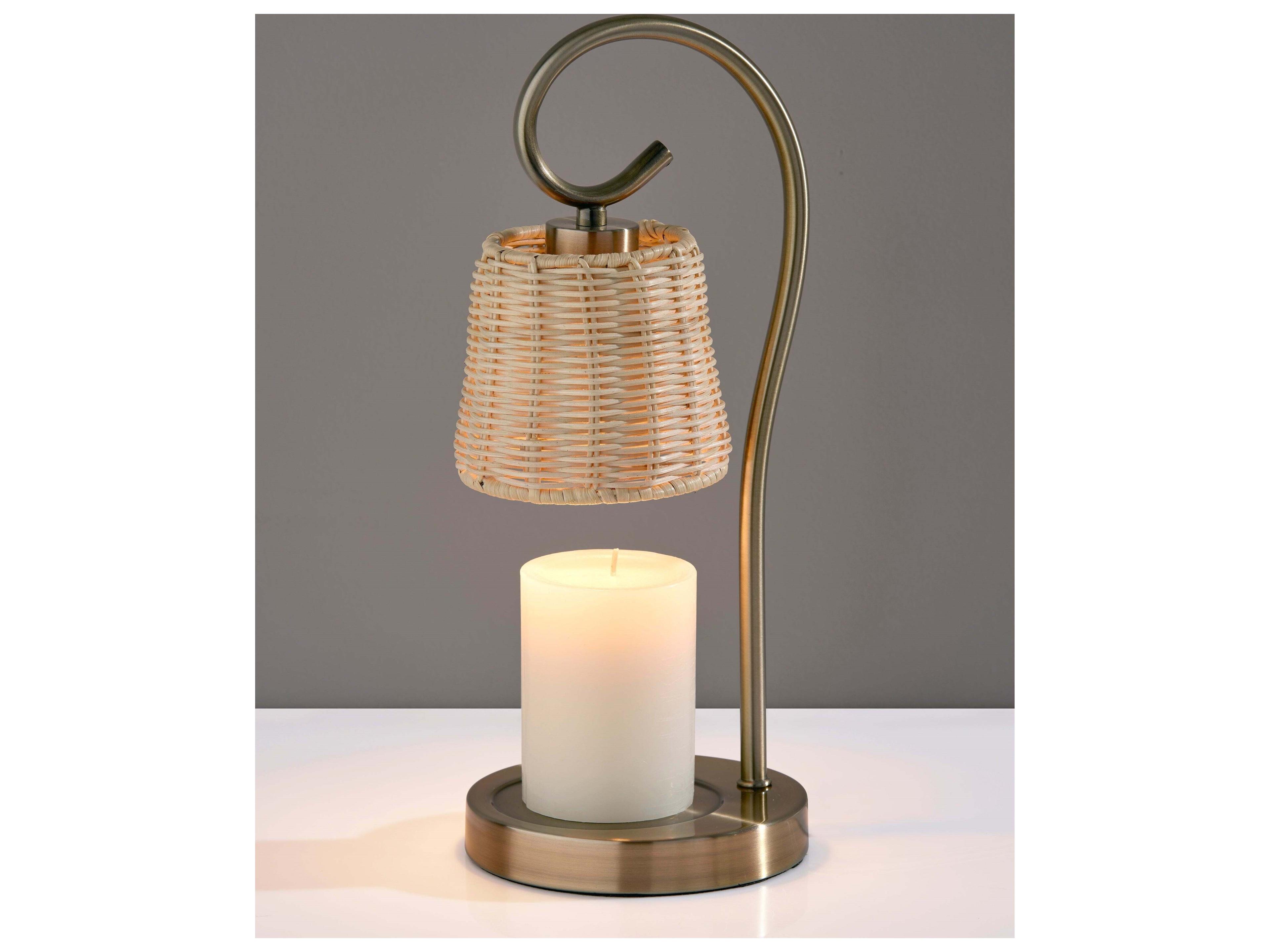 Adesso Perry Antique Brass Table Lamp