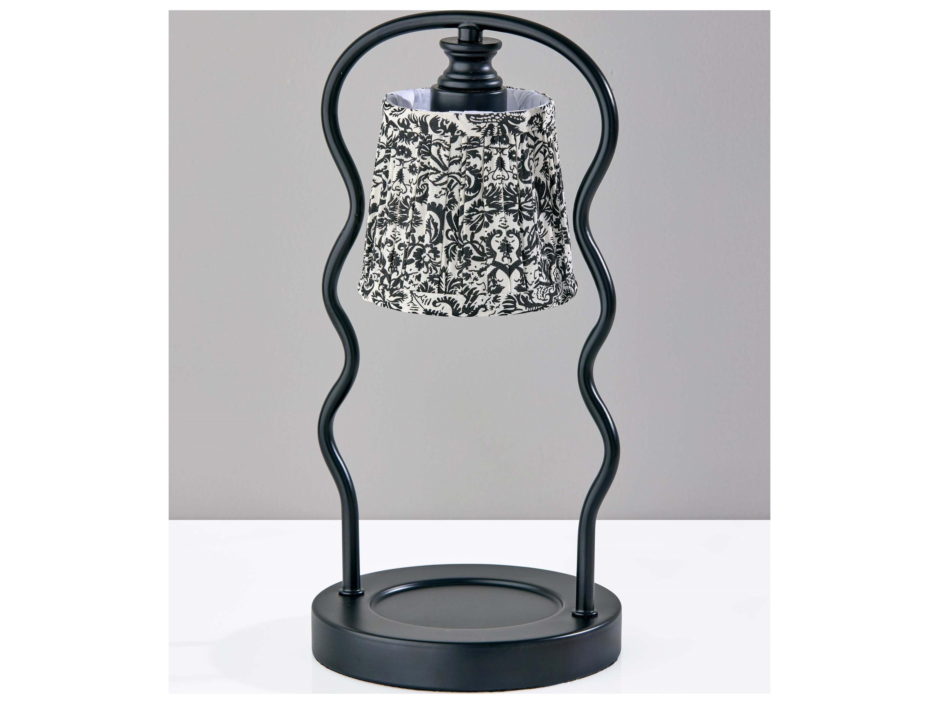 Adesso Twirl Black Table Lamp