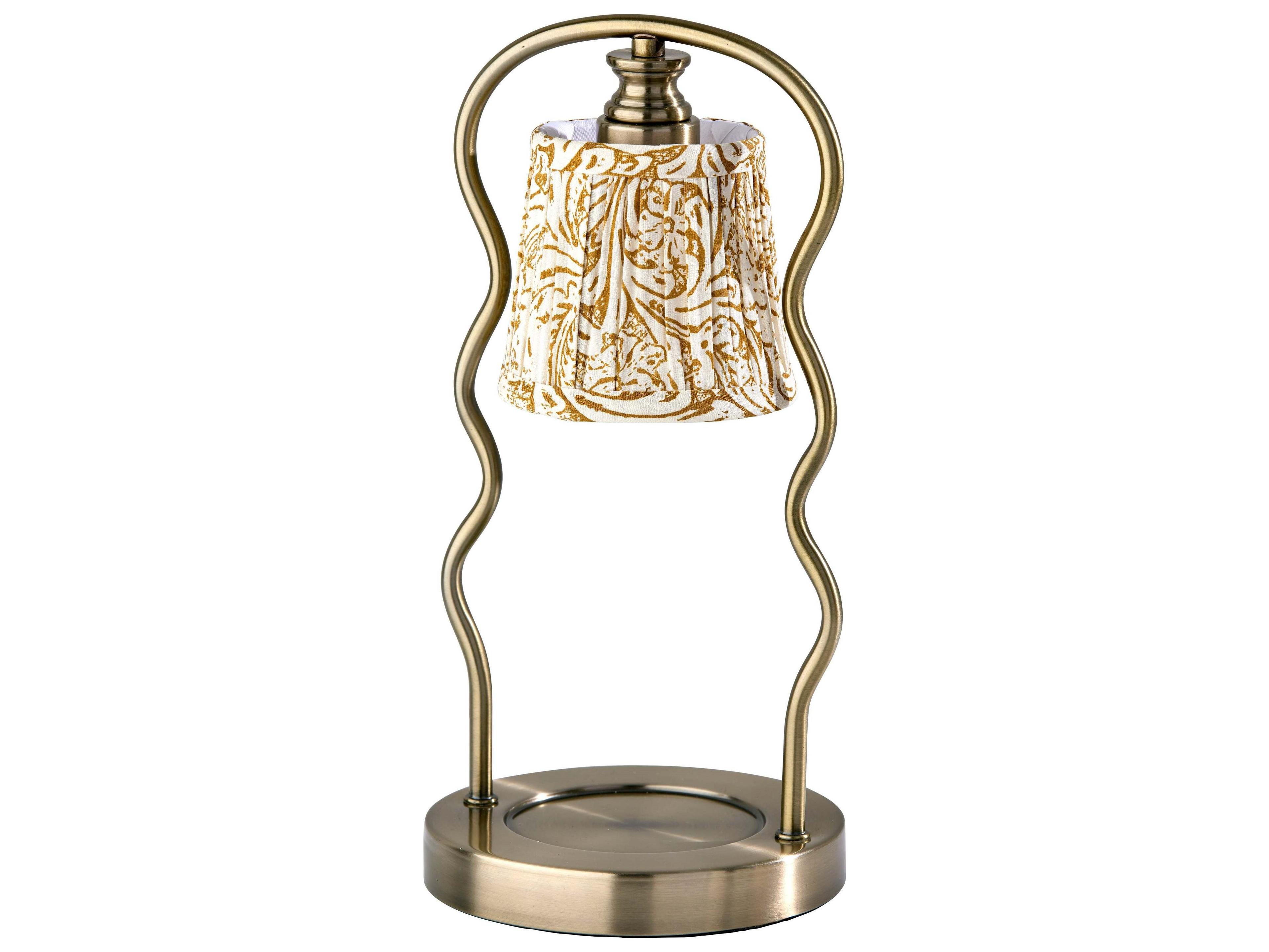 Twirl Candle Warmer Lamp in Antique Brass