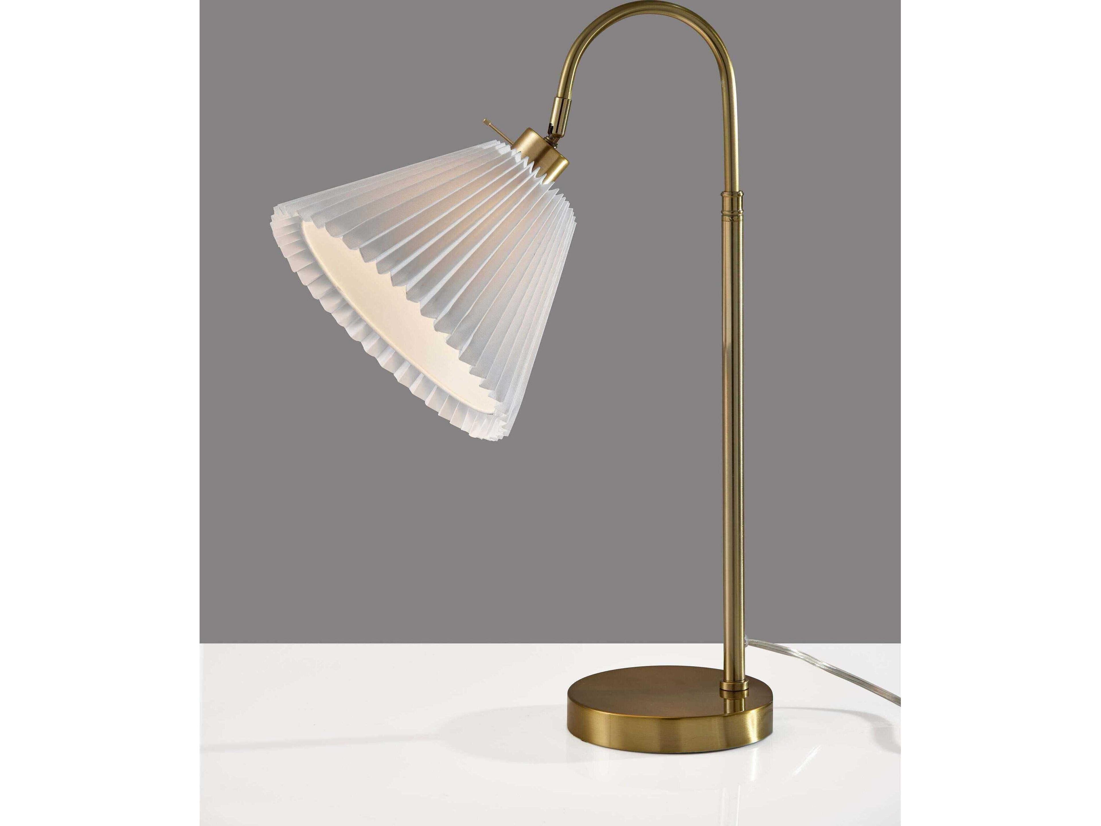 Adesso Thalia Antique Brass Table Lamp
