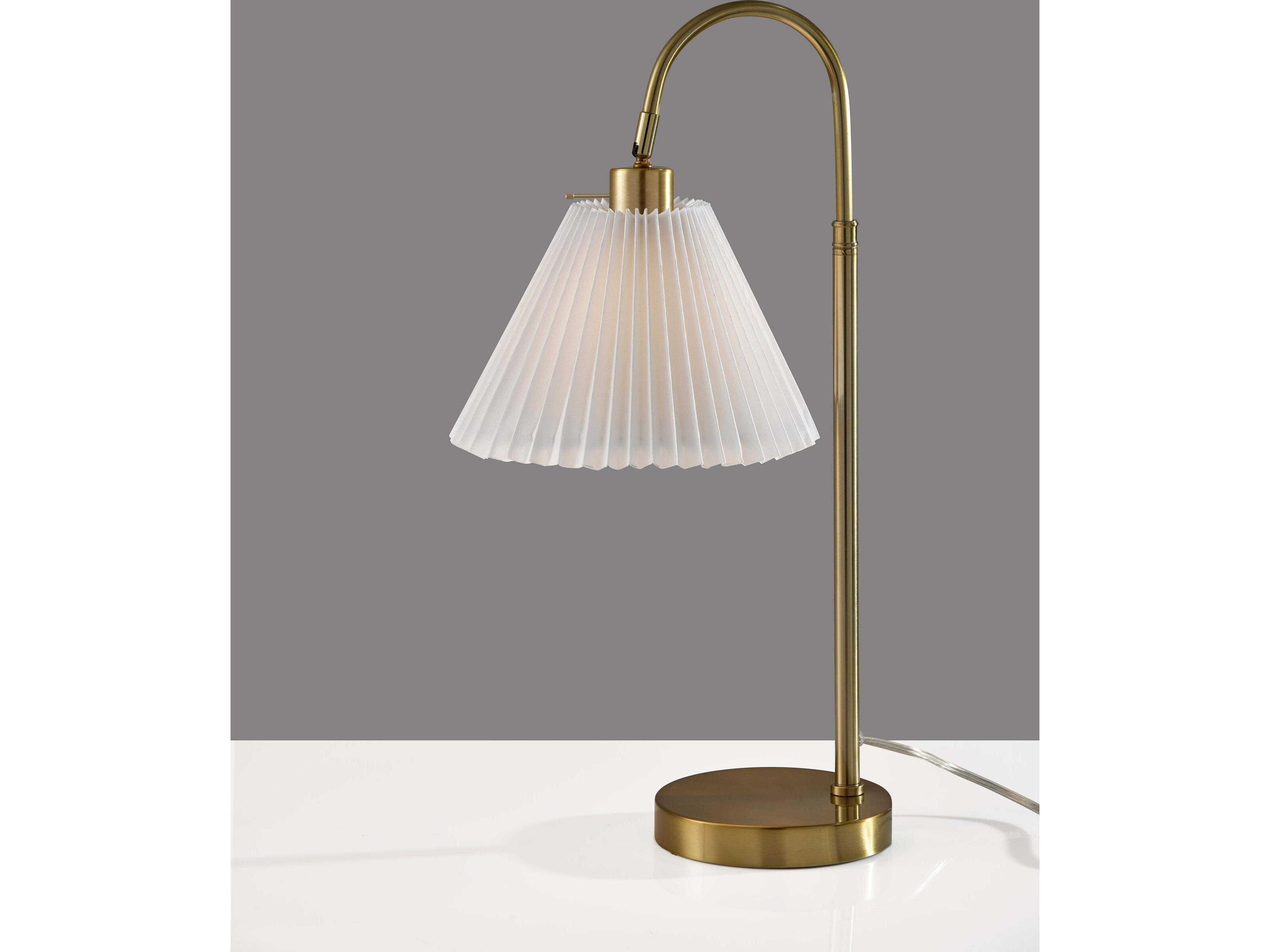 Adesso Thalia Antique Brass Table Lamp