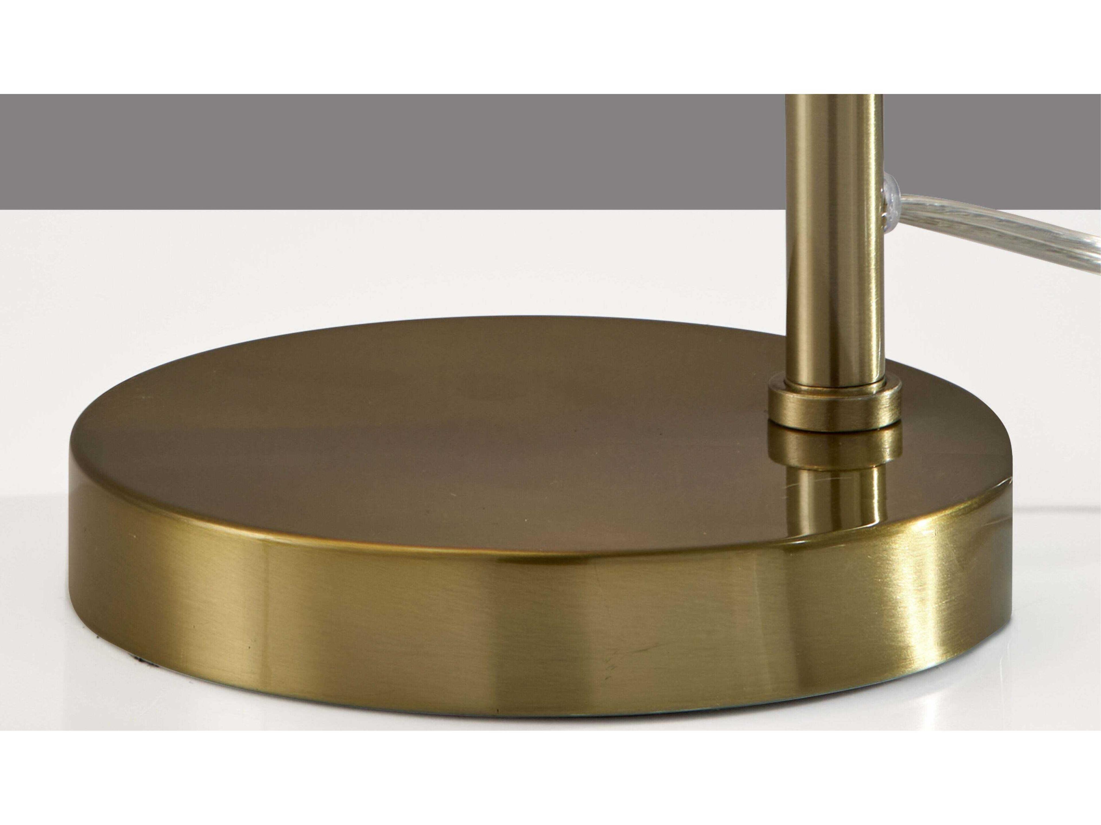 Adesso Thalia Antique Brass Table Lamp