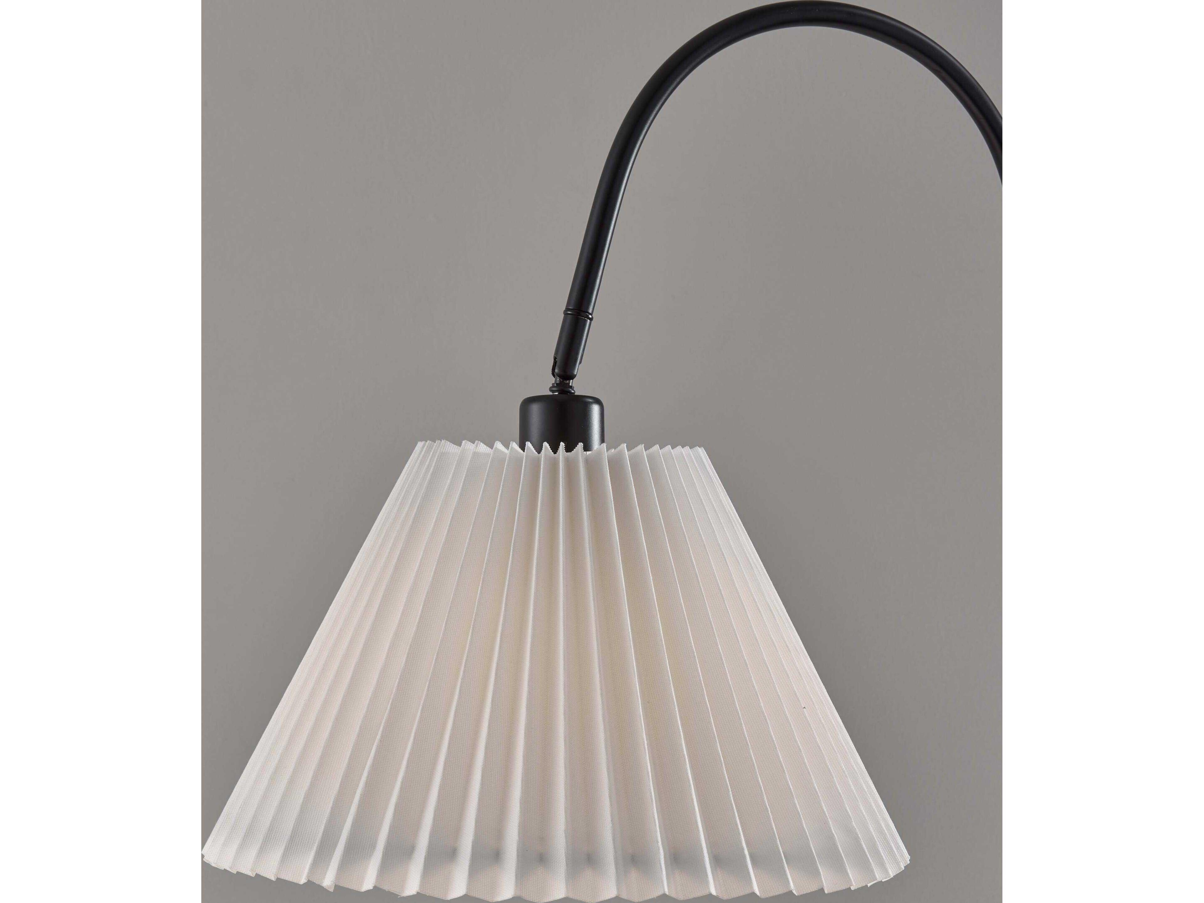 Adesso Thalia Black Floor Lamp