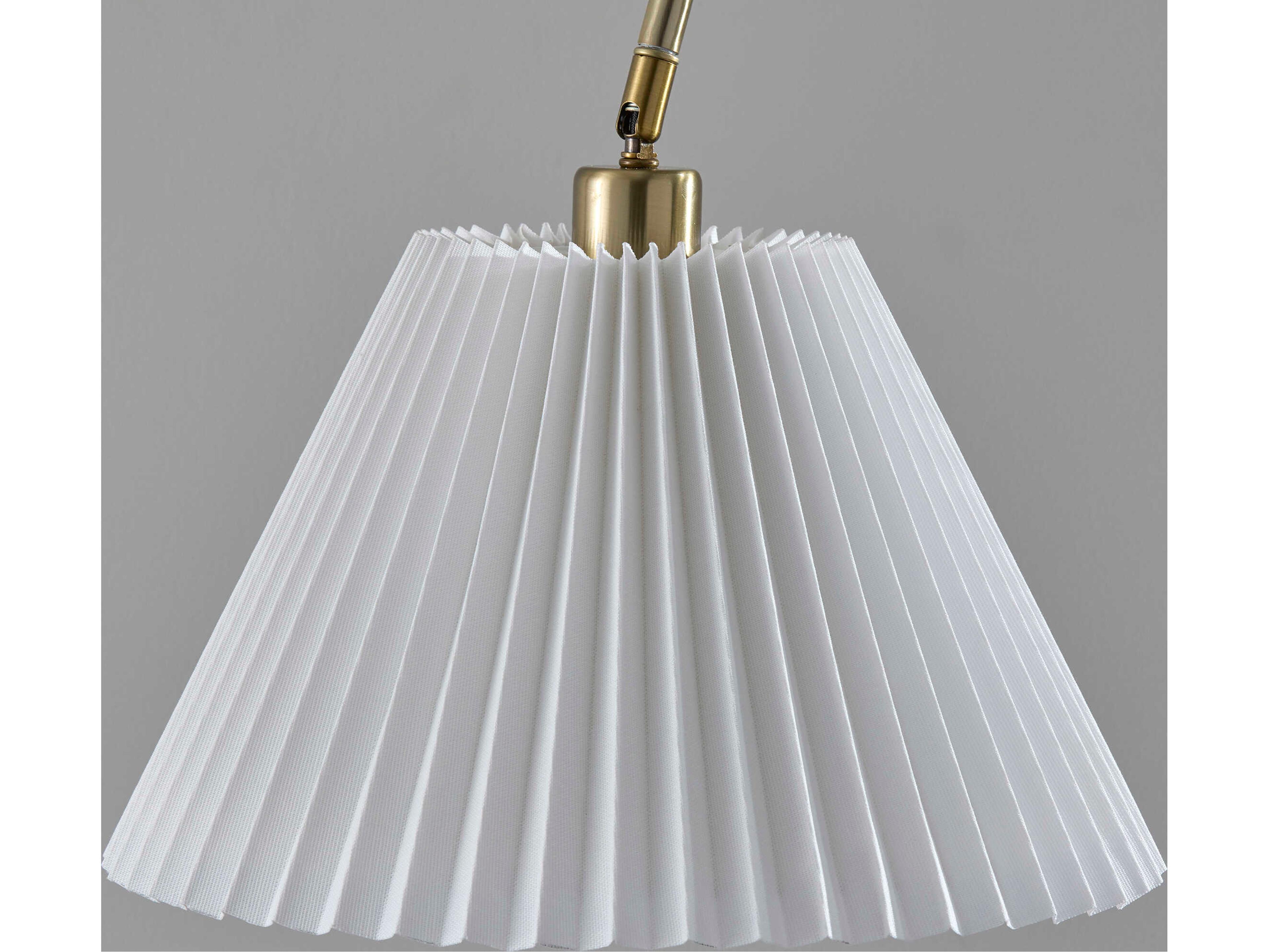 Adesso Thalia Antique Brass Floor Lamp