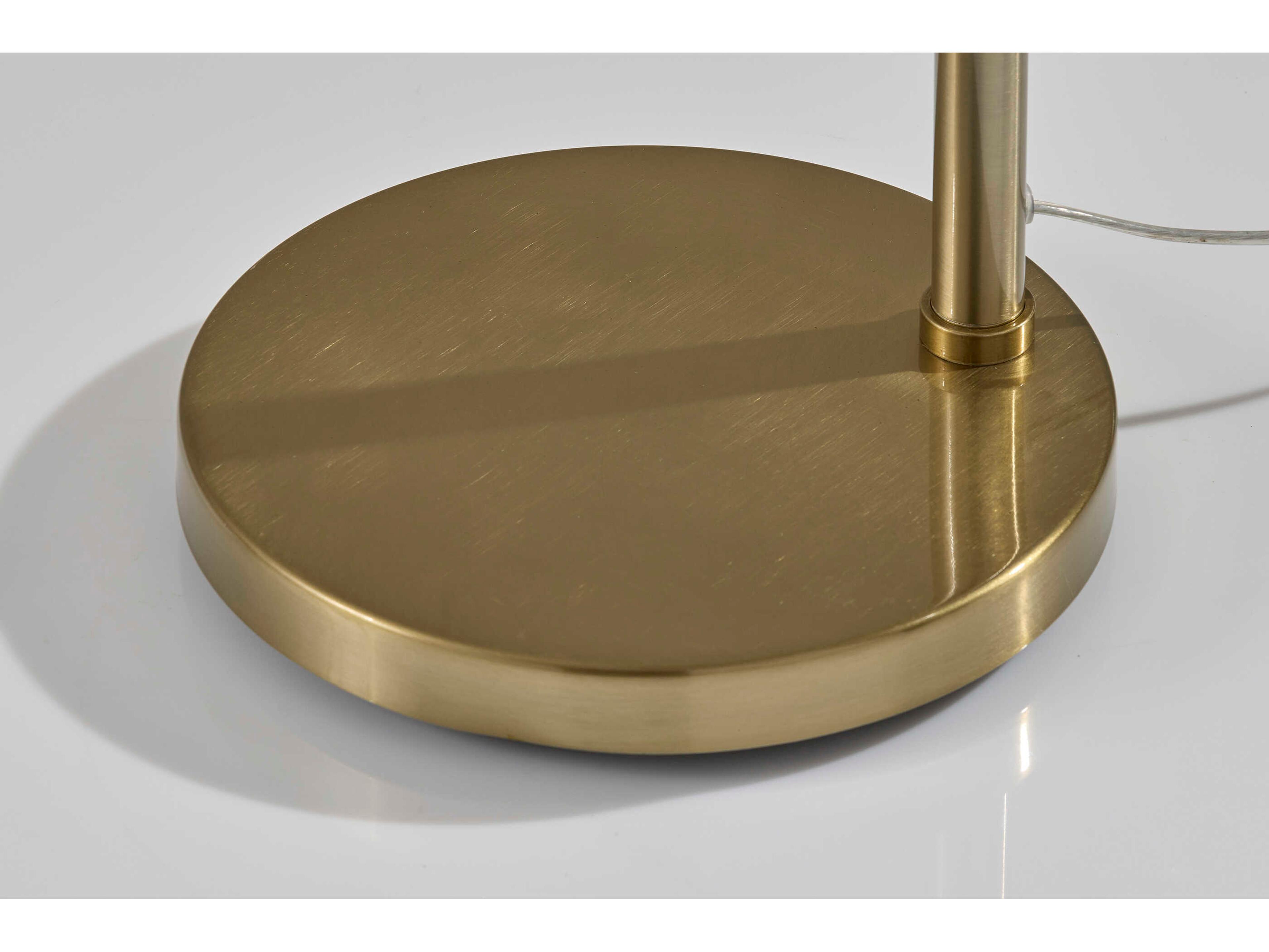 Adesso Thalia Antique Brass Floor Lamp