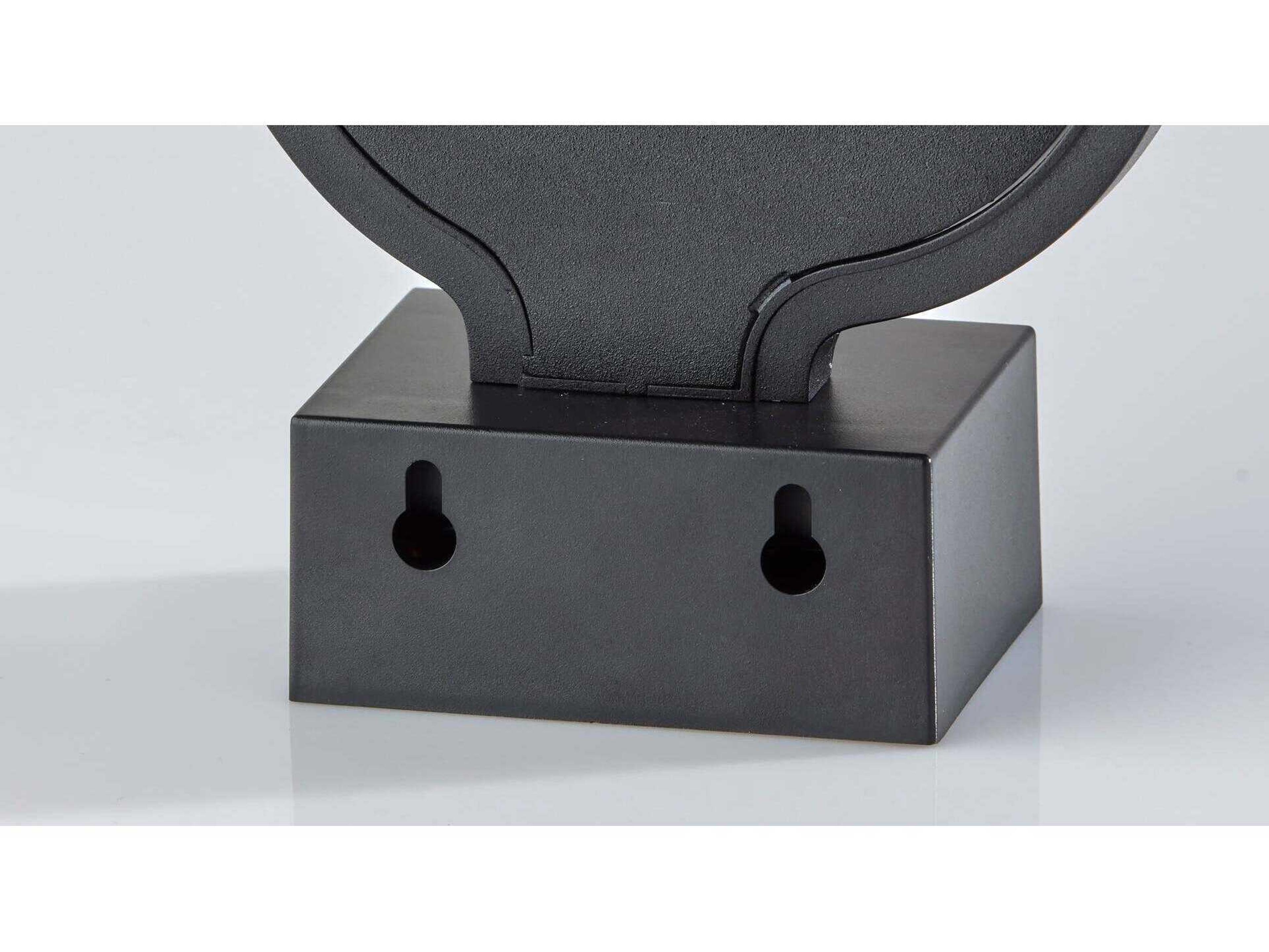 Adesso Infinity Black Mirrored Plastic With Neon Border Table Lamp