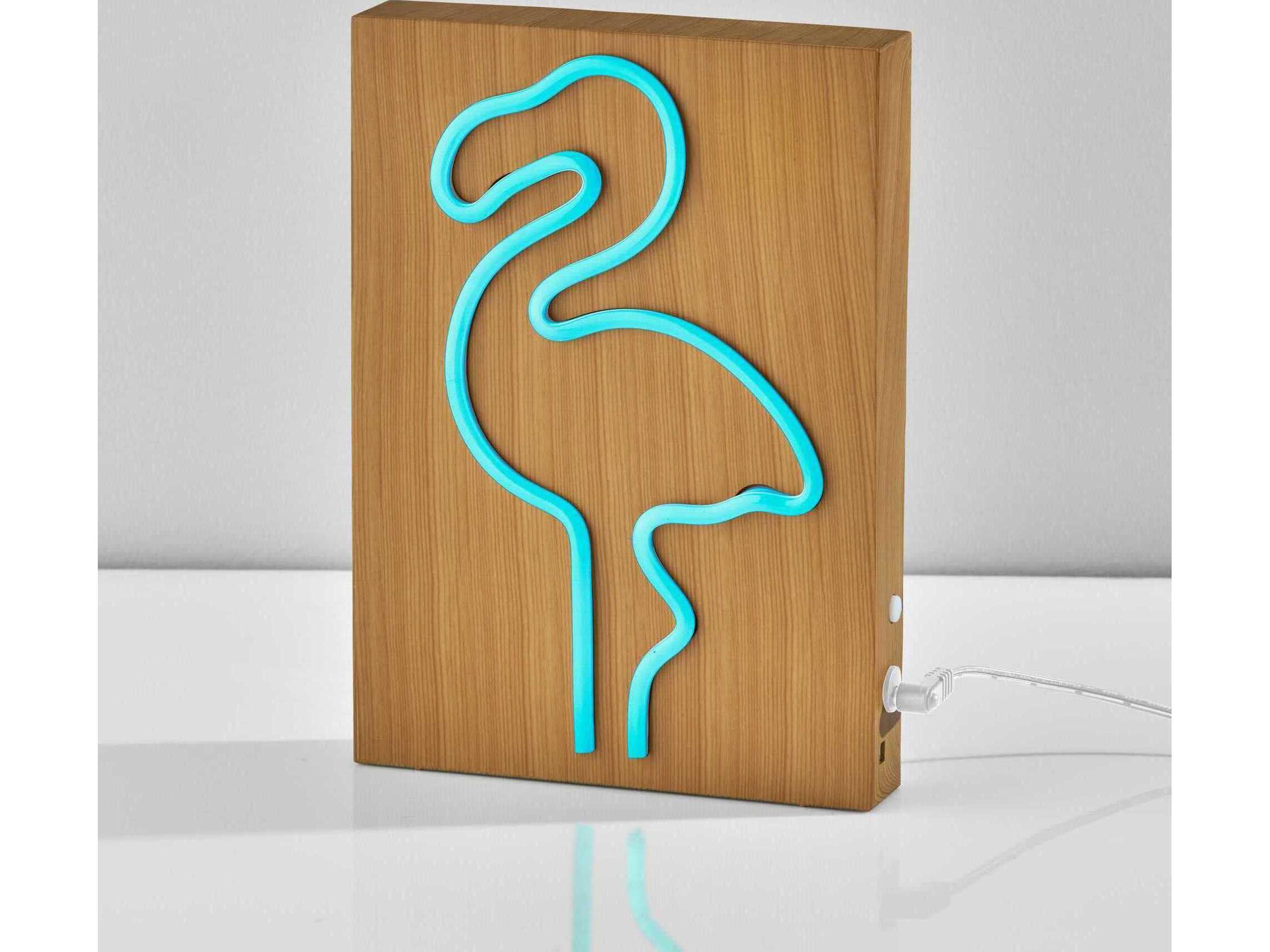 Adesso Neon Beige Brown Table Lamp