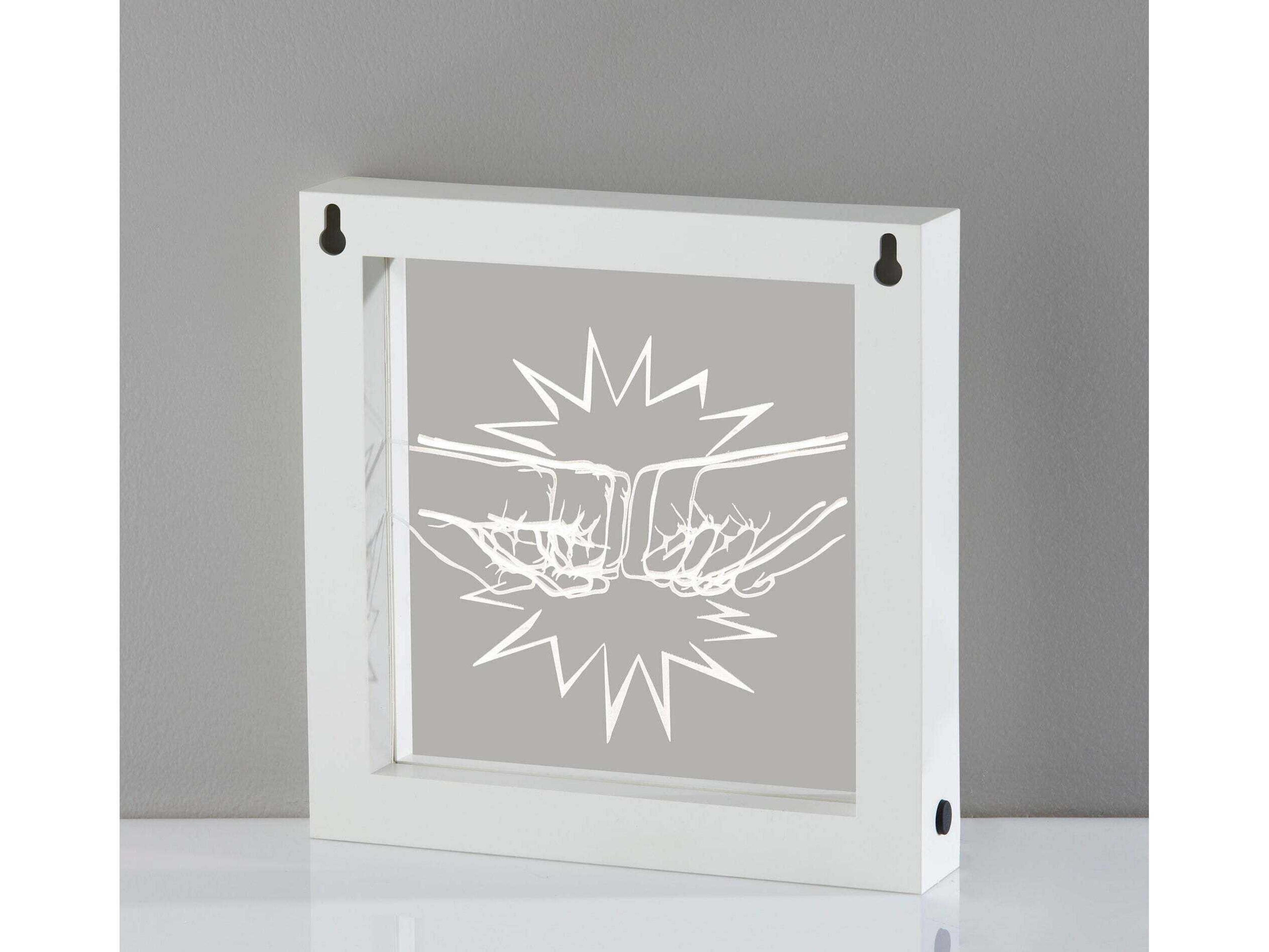 Adesso Light Box White Plastic Table Lamp