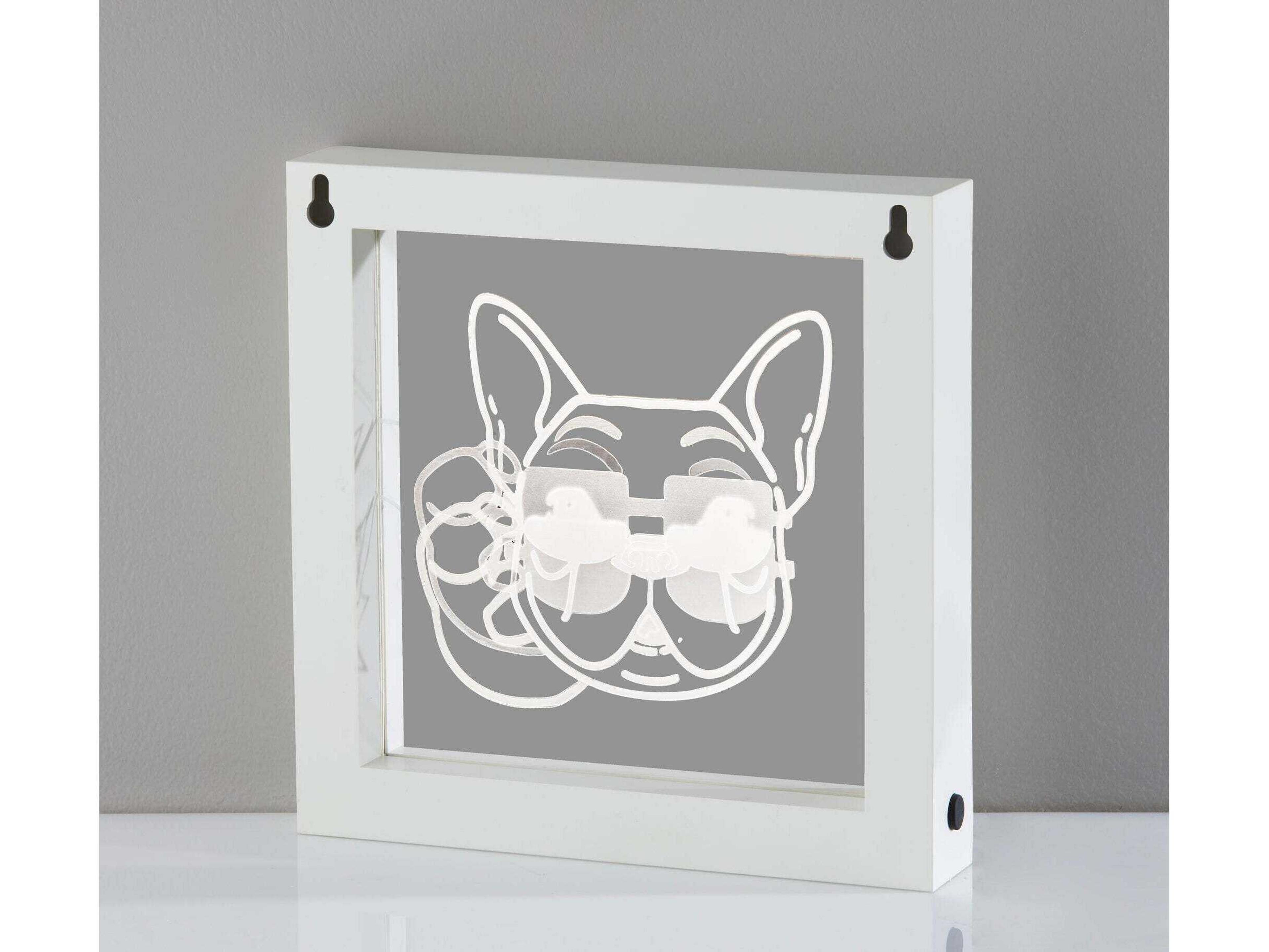 Adesso Light Box White Plastic Table Lamp