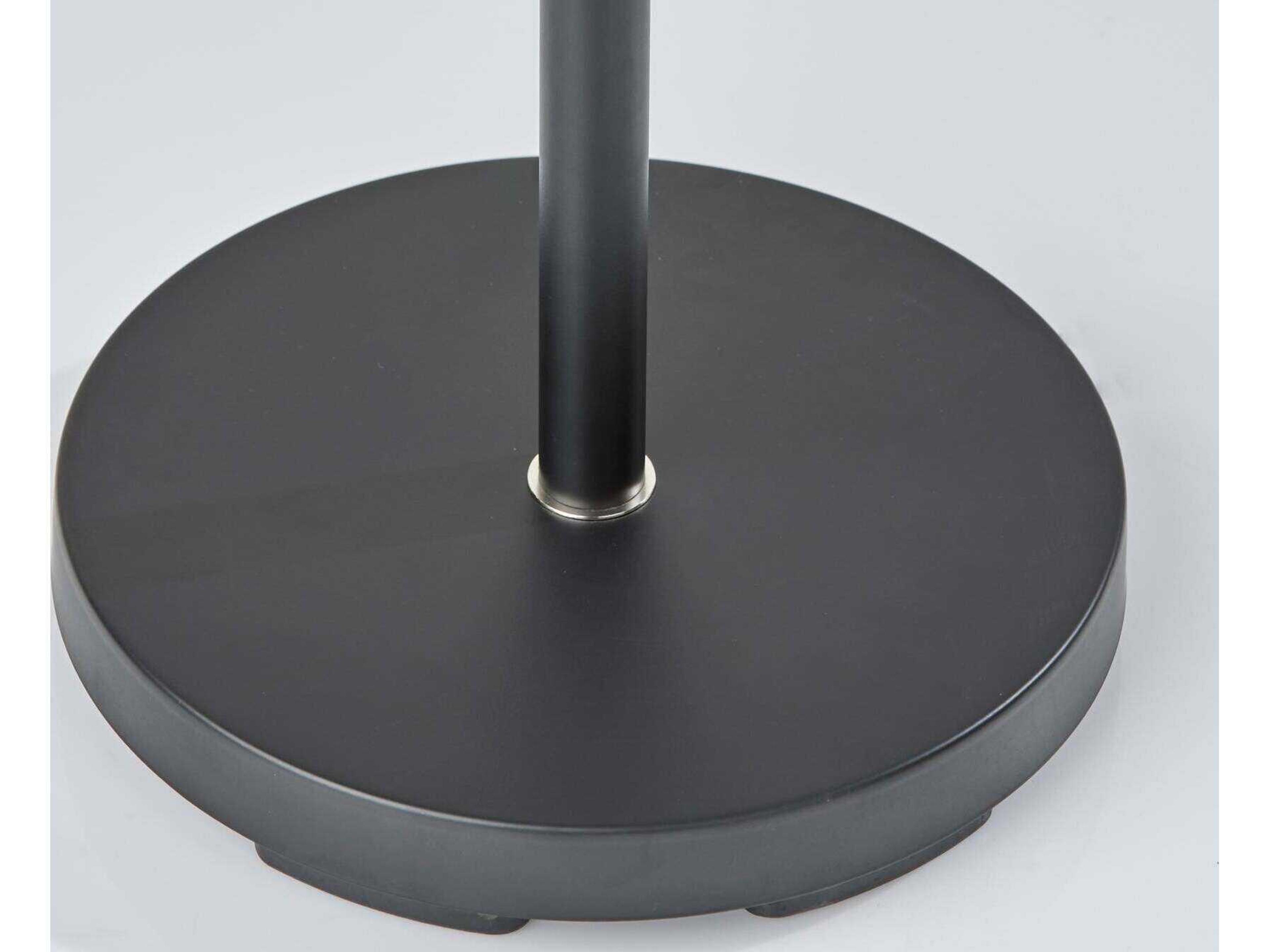 Adesso Slender Black Plastic Floor Lamp